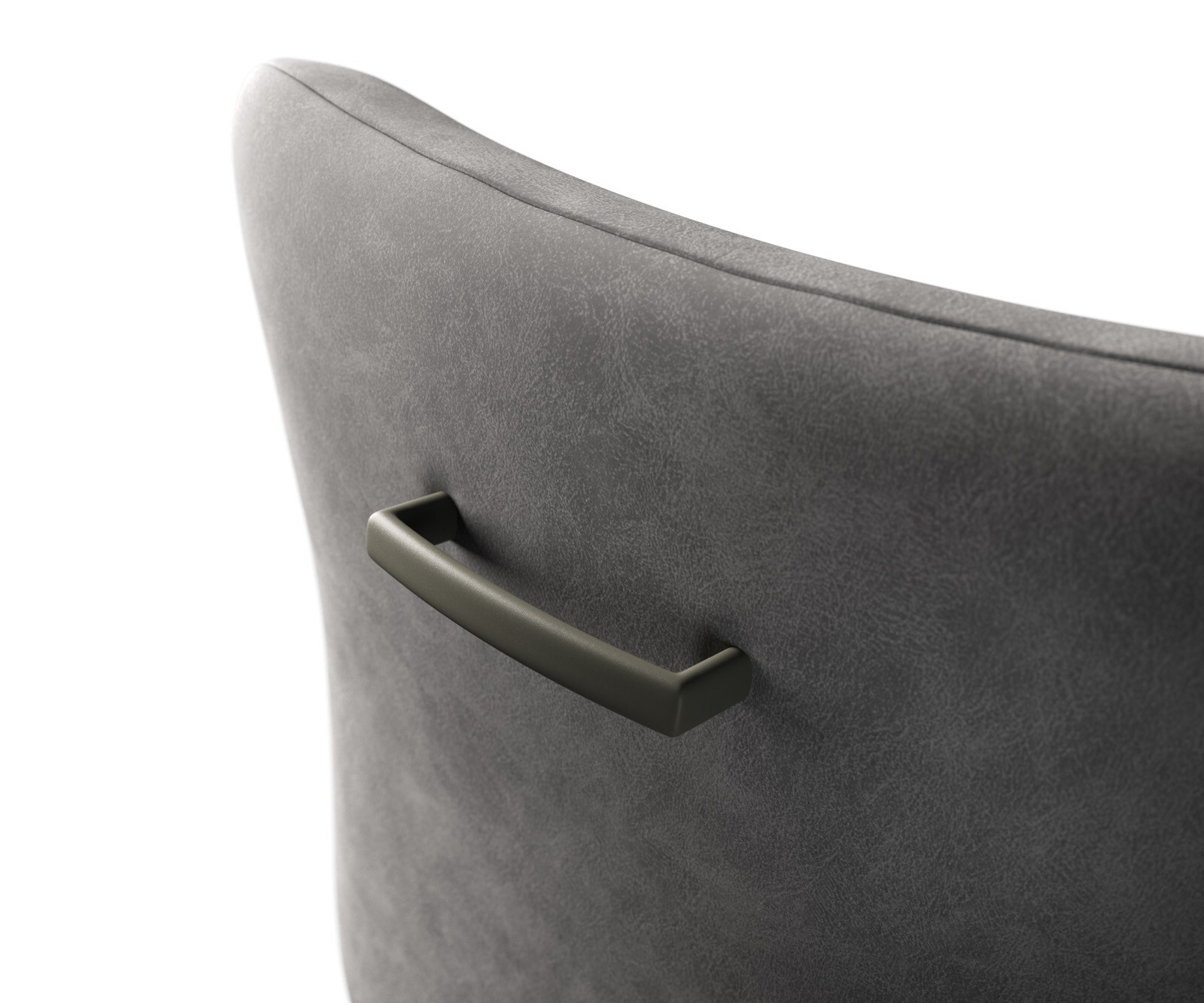 Stoelgreep Flex-Flach metaal effectlak titanium 1