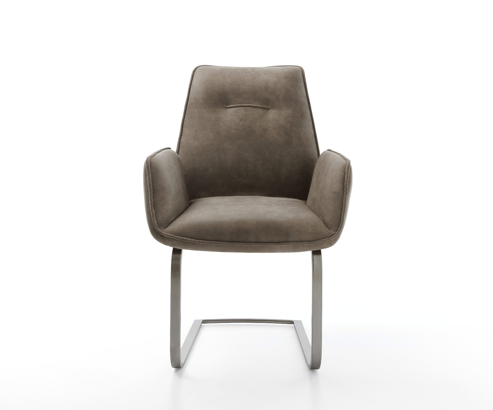 Sledemodel Zoa-Flex microvelours taupe vintage sledemodel vlak grafiet pocketveer kern 2