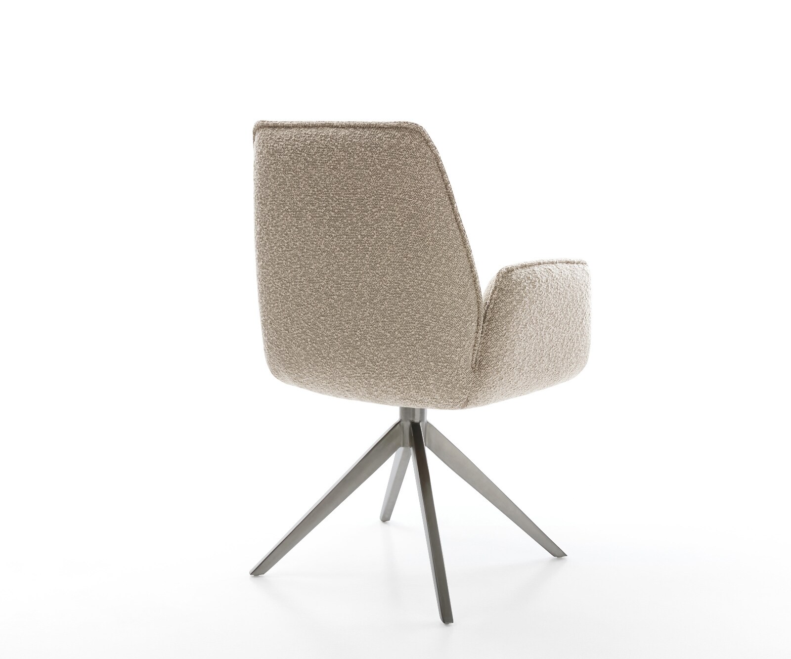 Draaistoel Zoa-Flex bouclé mud kruisframe breed grafiet 360° draaibaar rocker-functie pocketveer kern 4