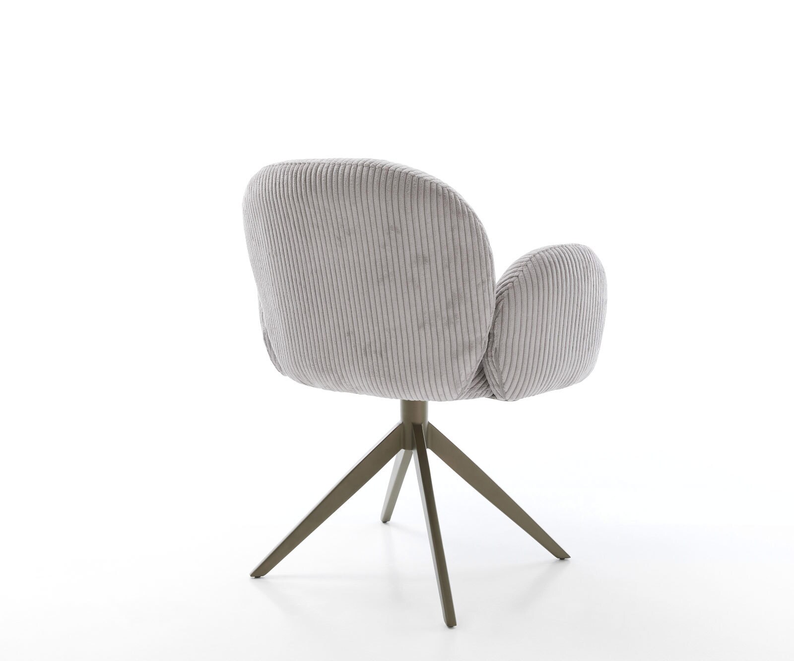 Draaistoel Nube-Flex met armleuning koord zilver grijs kruisframe breed afwerking met titanium 360° draaibaar rocker-functie pocketveer kern 4 Draaistoel Nube-Flex met armleuning koord zilver grijs kruisframe breed afwerking met titanium 360° draaibaar rocker-functie pocketveer kern 4