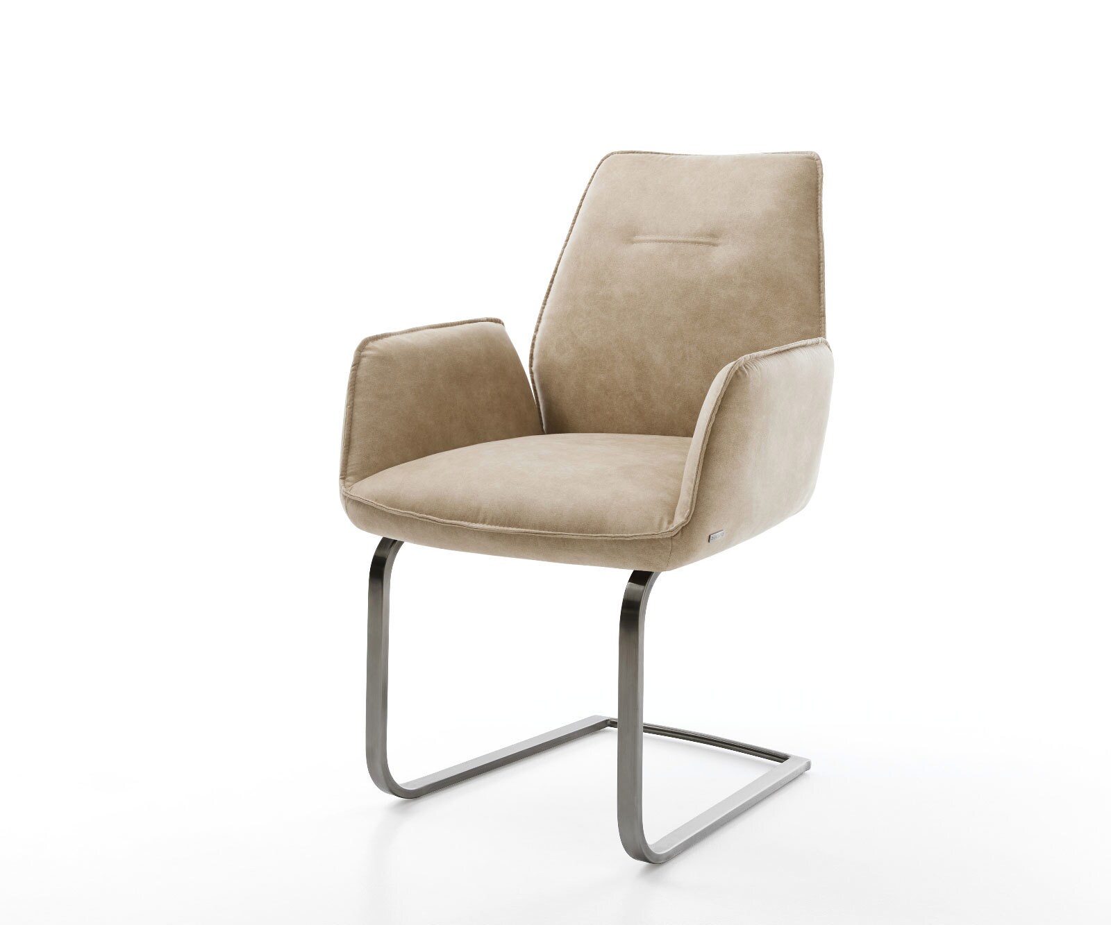 Sledemodel Zoa-Flex microvelours beige vintage sledemodel vlak grafiet pocketveer kern 1