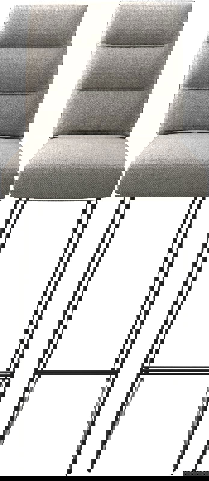 Barstoel Pela-Flex stripes lichtgrijs slipframe metaal 4
