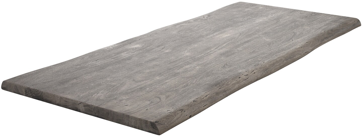 Eettafelblad Edge 220x100cm XL acacia platina Live-Edge