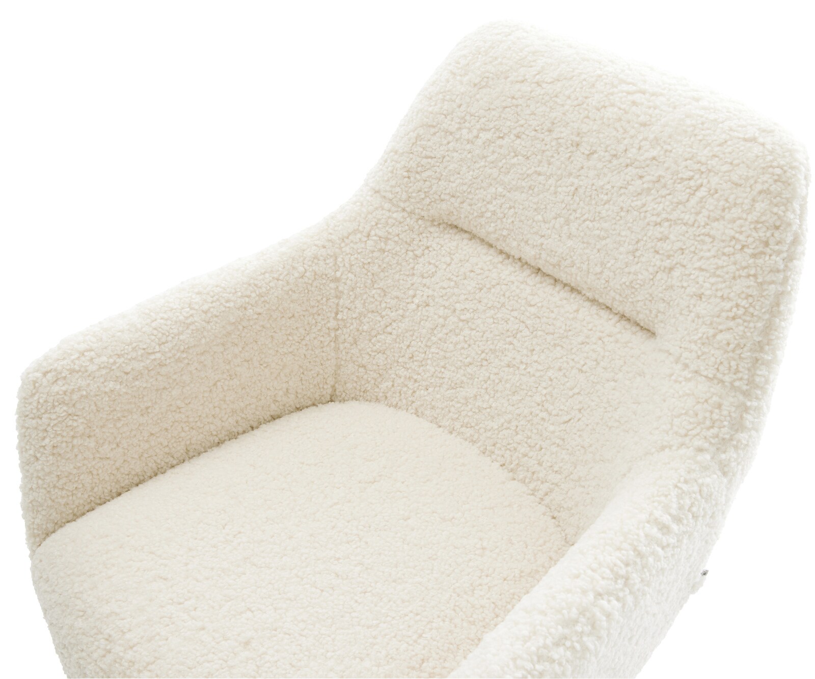 Eetkamerstoel Pejo-Flex teddy beige slipframe zwart pocketveer kern 4