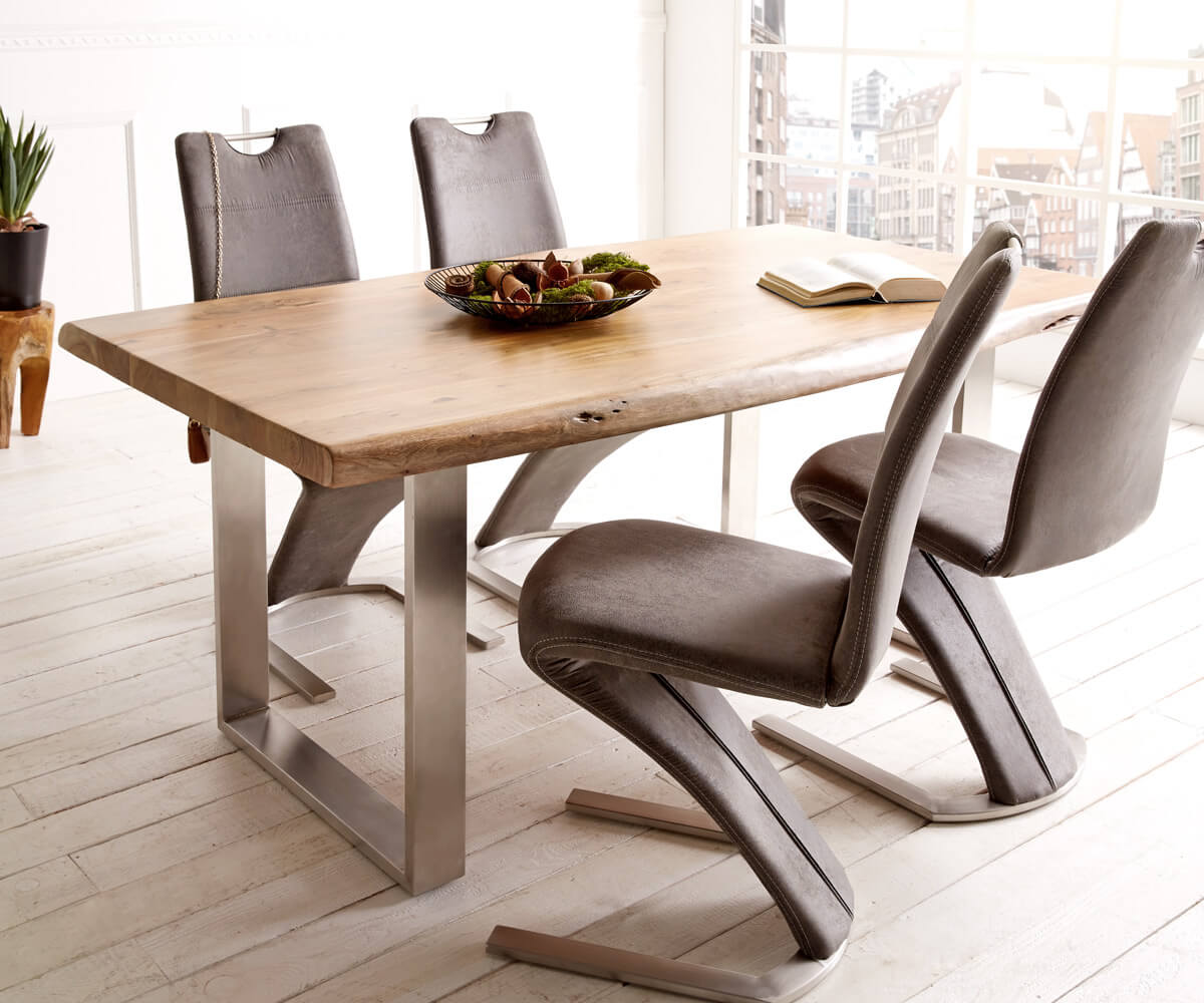 Eettafelblad Edge 220x100cm acacia natuur Live-Edge 5