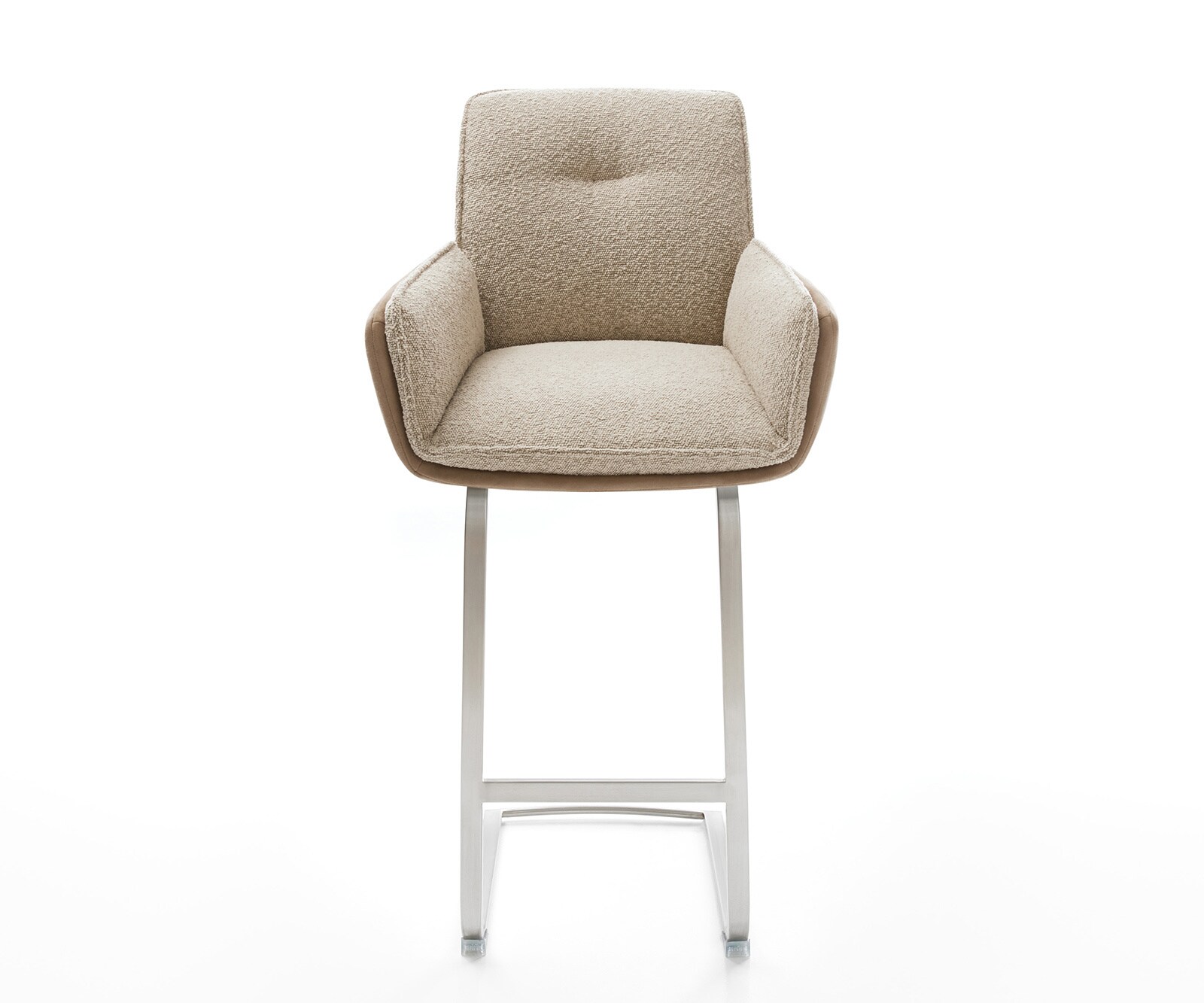 Barstoel Nela-Flex materiaalmix Mud vrijstaand vlak RVS pocketvering 1 Barstoel Nela-Flex materiaalmix Mud vrijstaand vlak RVS pocketvering 1