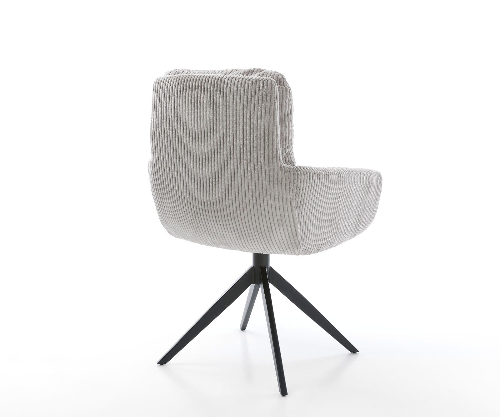 Draaistoel Abelia-Flex met armleuning koord zilver grijs kruisframe breed zwart 360° draaibaar rocker-functie 4 Draaistoel Abelia-Flex met armleuning koord zilver grijs kruisframe breed zwart 360° draaibaar rocker-functie 4