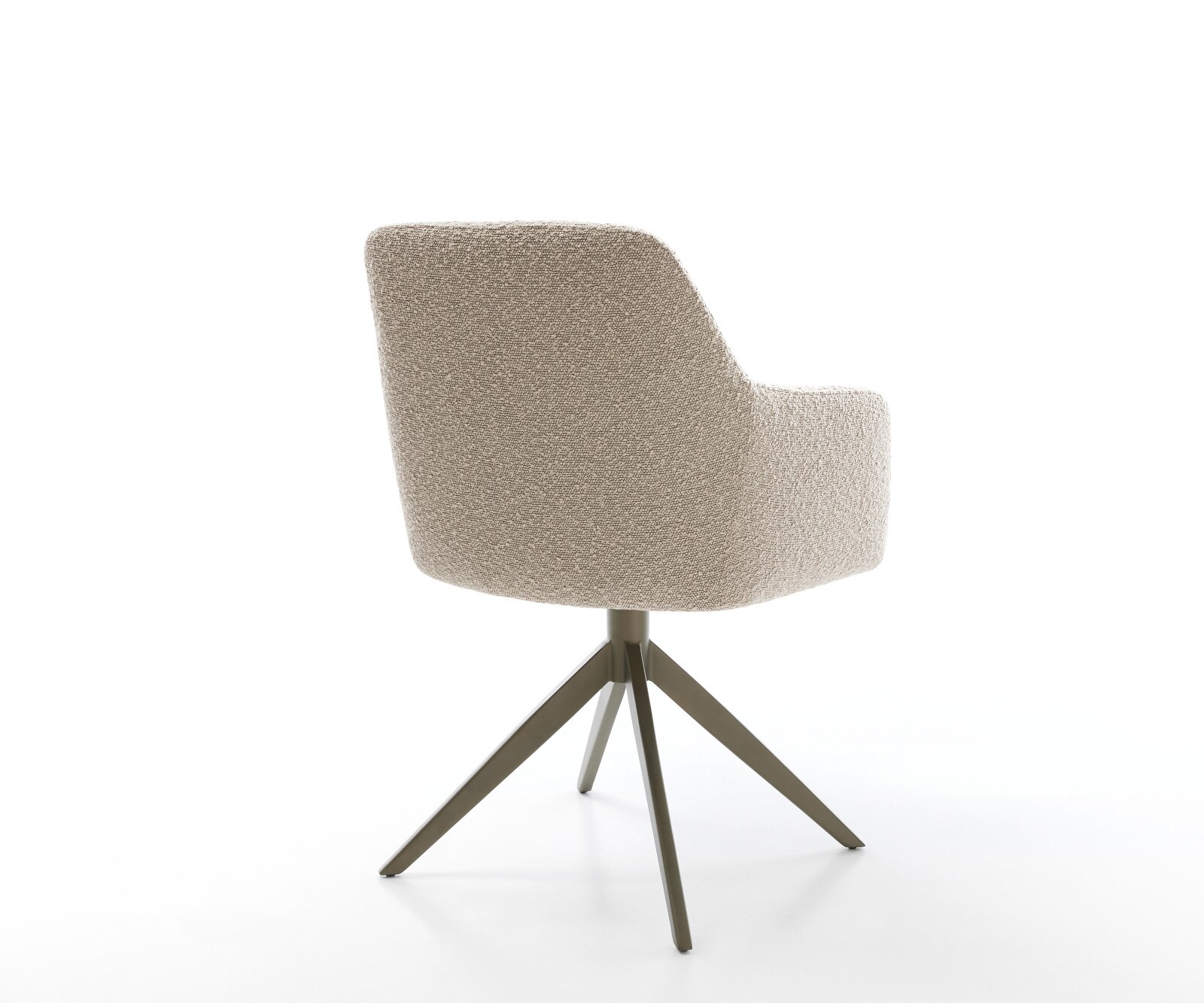 Draaistoel Greg-Flex bouclé mud kruisframe breed afwerking met titanium 360° draaibaar rocker-functie pocketveer kern 4