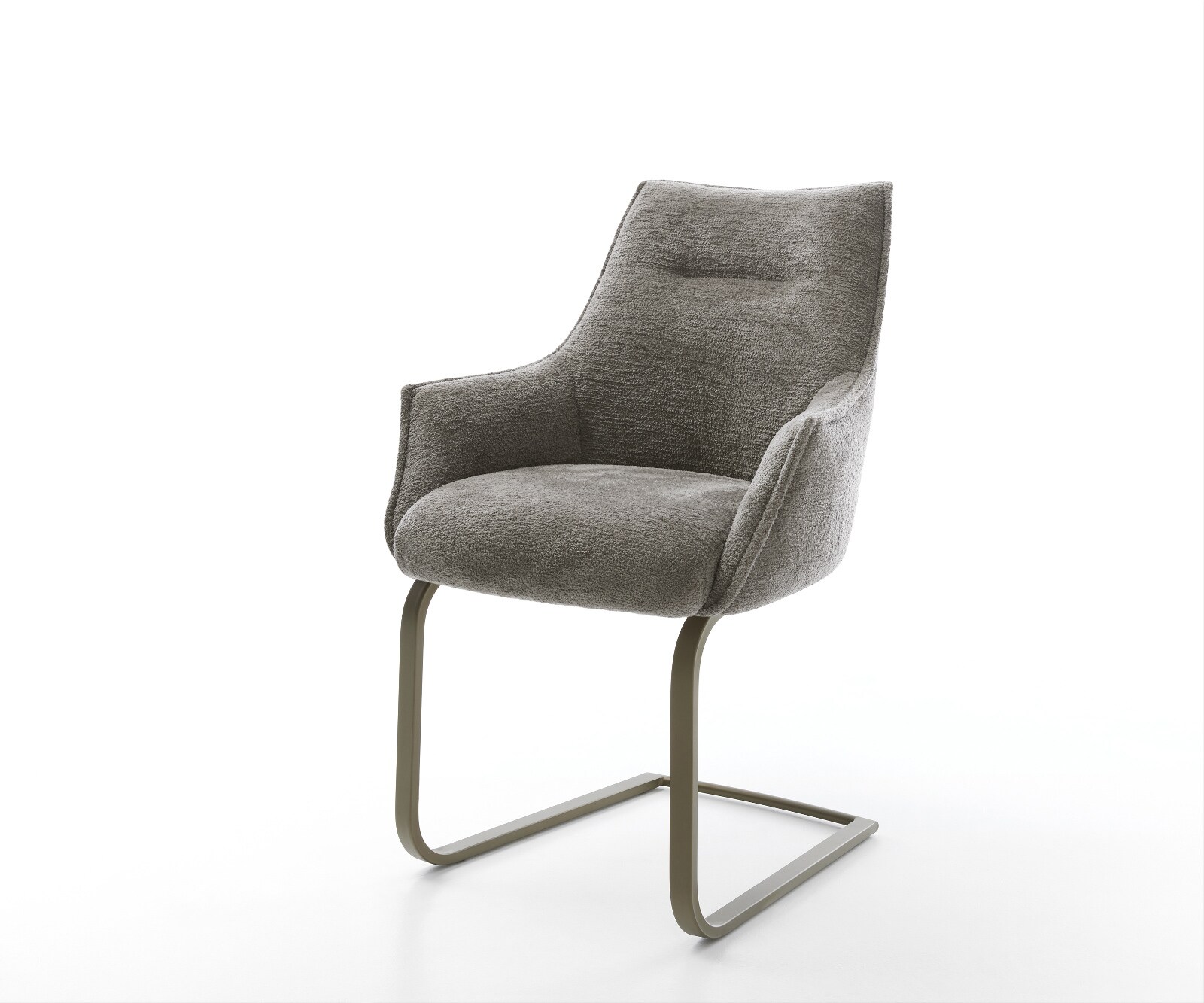 Sledemodel Alja-Flex met armleuning bouclé zacht mud sledemodel vlak afwerking met titanium pocketveer kern 1