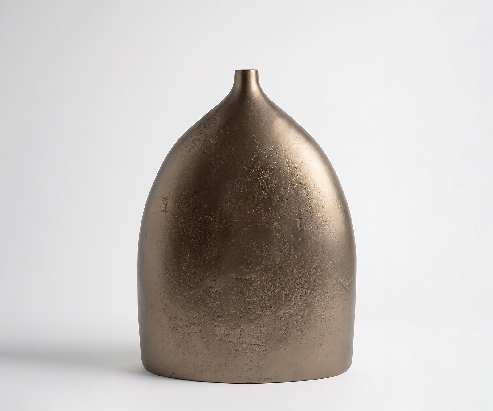 Vaas Ogiva B39 x D18 x H51 cm Aluminium Aurum Satin Gegoten
