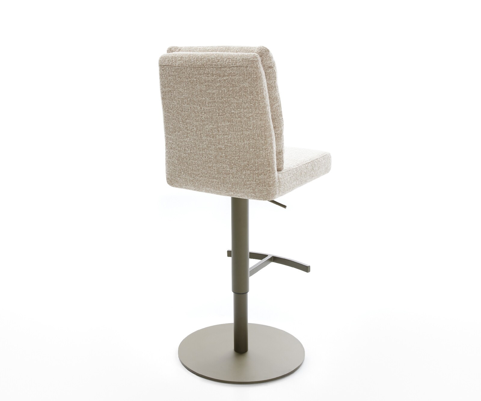 Barstoel Pela-Flex Zachte Geweven stof Beige Draaivoet in hoogte verstelbaar Titaankleurig Titaankleurig 4