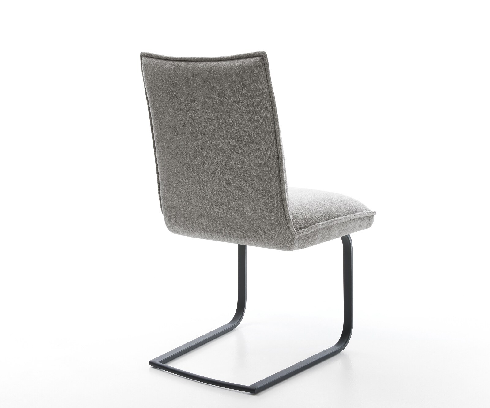 Sledemodel Lelio-Flex zachte stof met structuur grijs sledemodel vlak zwart pocketveer kern 4