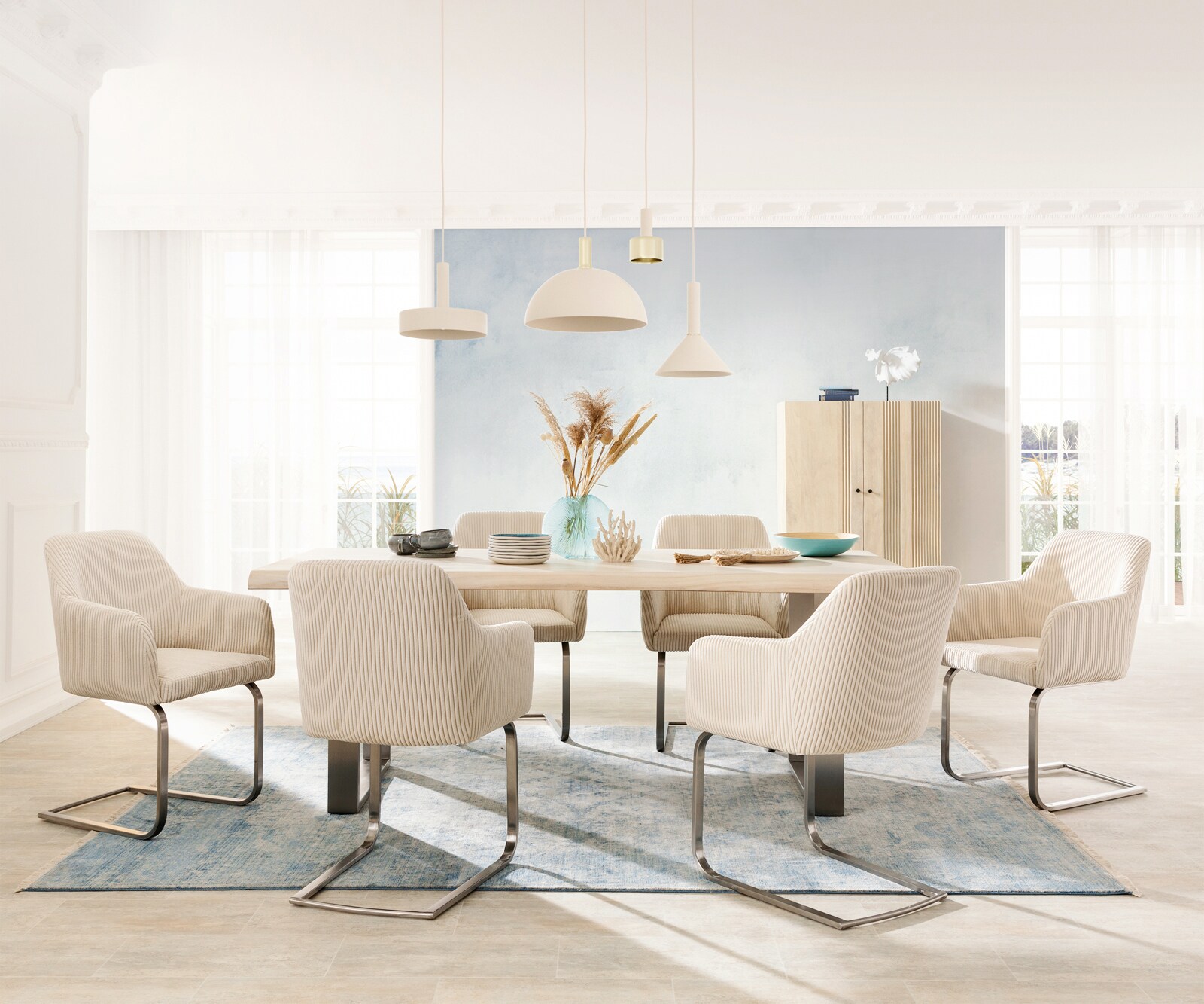 Sledemodel Greg-Flex koord beige sledemodel vlak roestvrij staal pocketveer kern 3 Sledemodel Greg-Flex koord beige sledemodel vlak roestvrij staal pocketveer kern 3