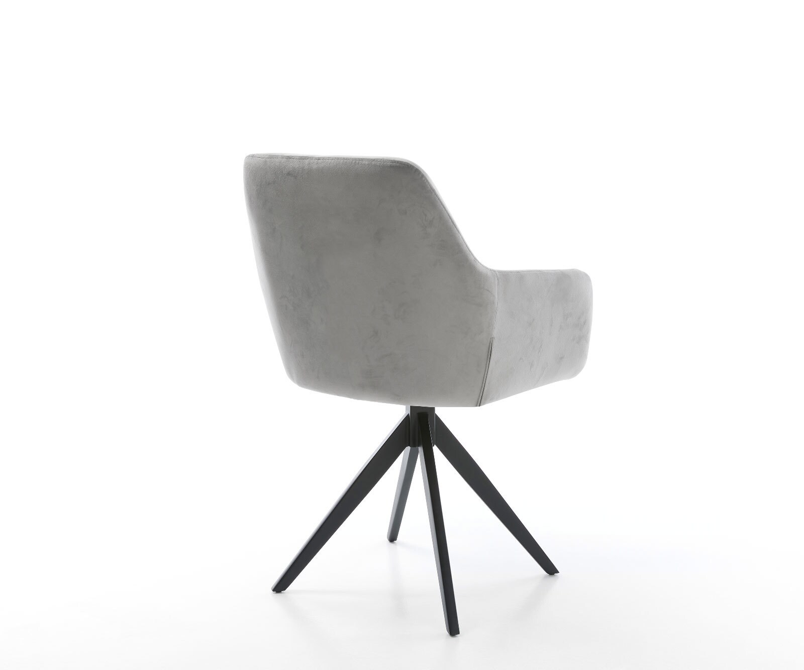 Eetkamerstoel Pejo-Flex fluweel grijs kruisframe hoekig zwart pocketveer kern 4 Eetkamerstoel Pejo-Flex fluweel grijs kruisframe hoekig zwart pocketveer kern 4