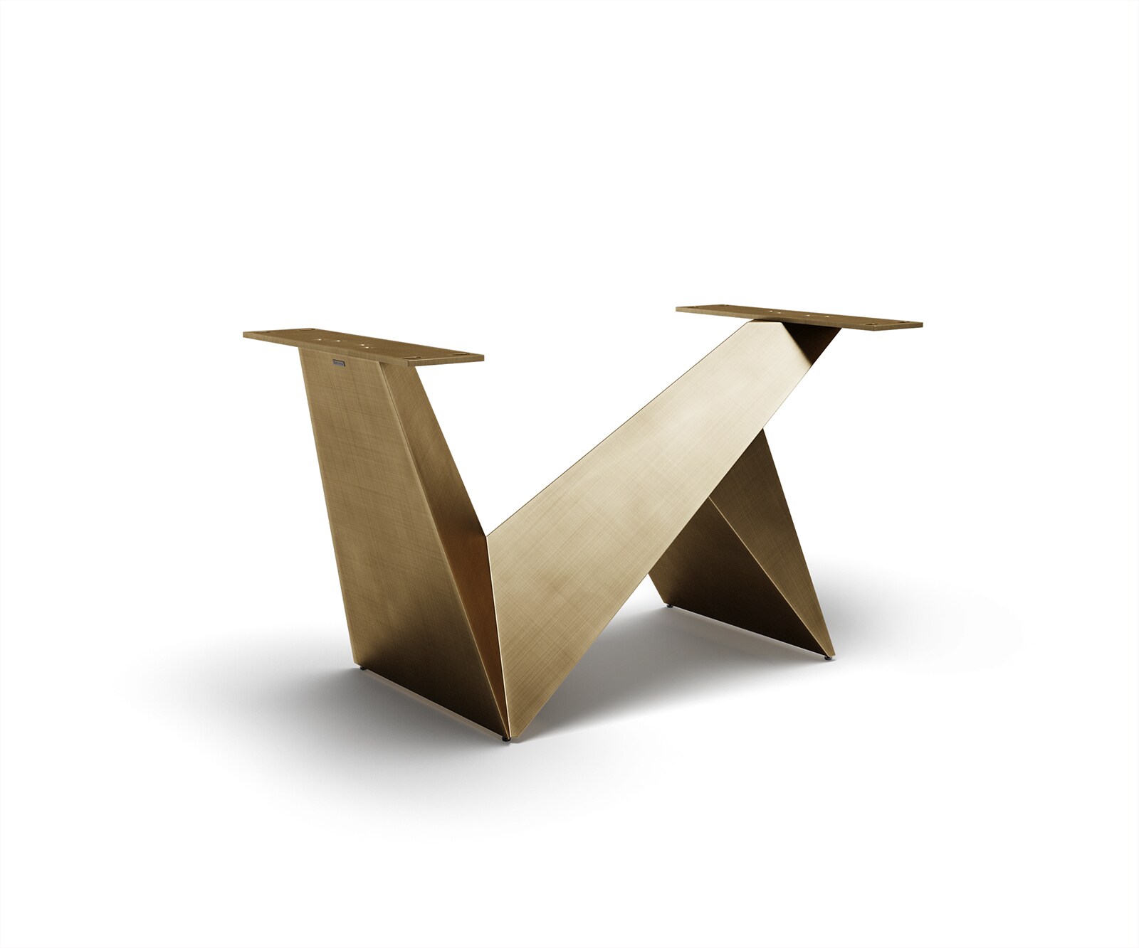 Tafelpoten Origami metaal goud