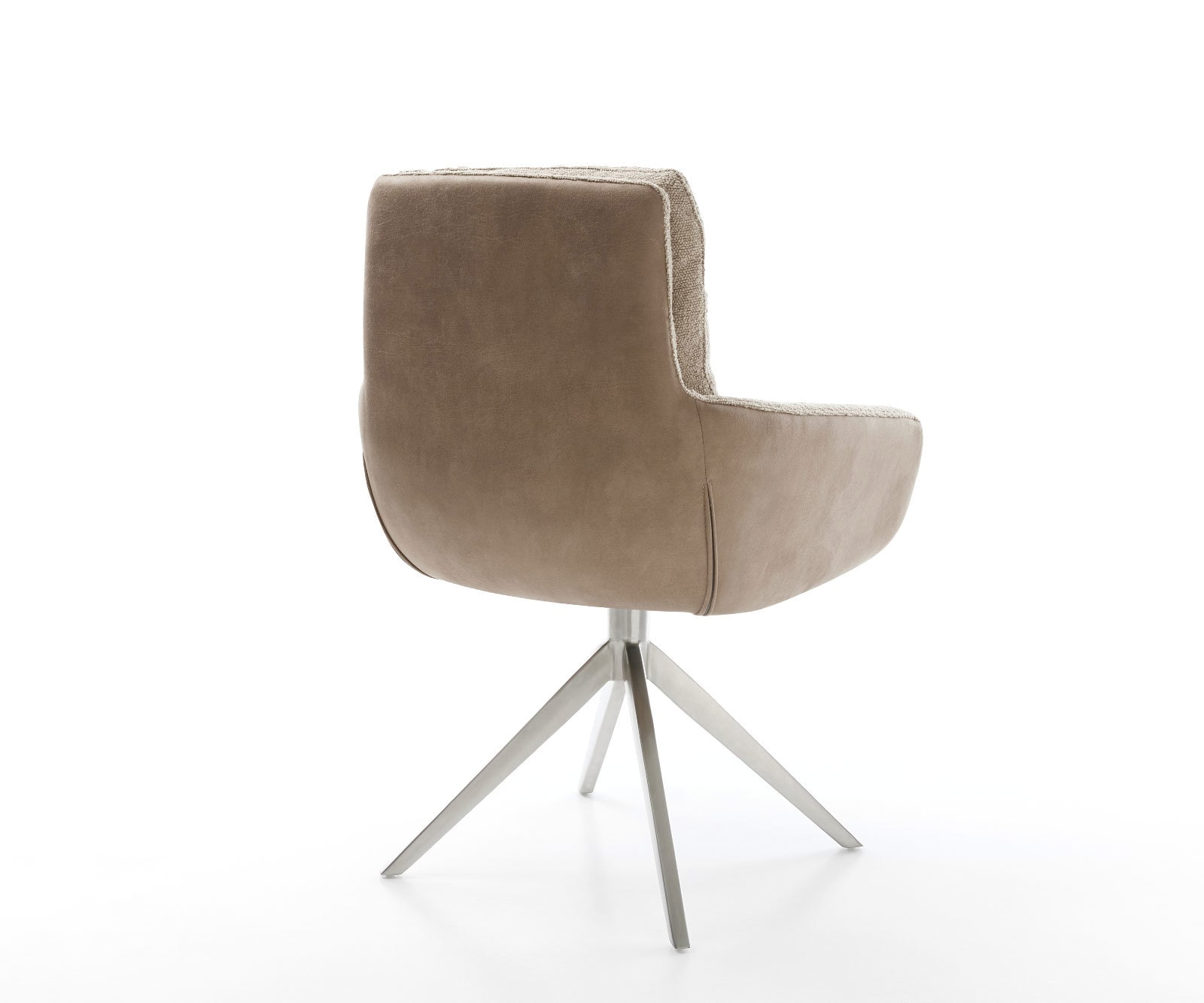 Draaistoel Abelia-Flex met armleuning materiaalmix mud kruisframe breed roestvrij staal 360° draaibaar 4 Draaistoel Abelia-Flex met armleuning materiaalmix mud kruisframe breed roestvrij staal 360° draaibaar 4