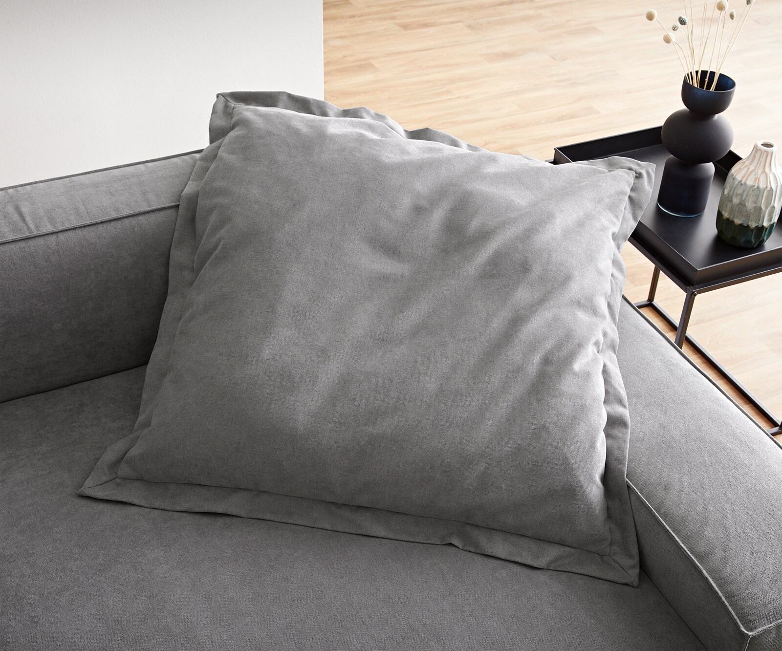 Sierkussen Sirpio XL 85x85 microvezel grijs 3