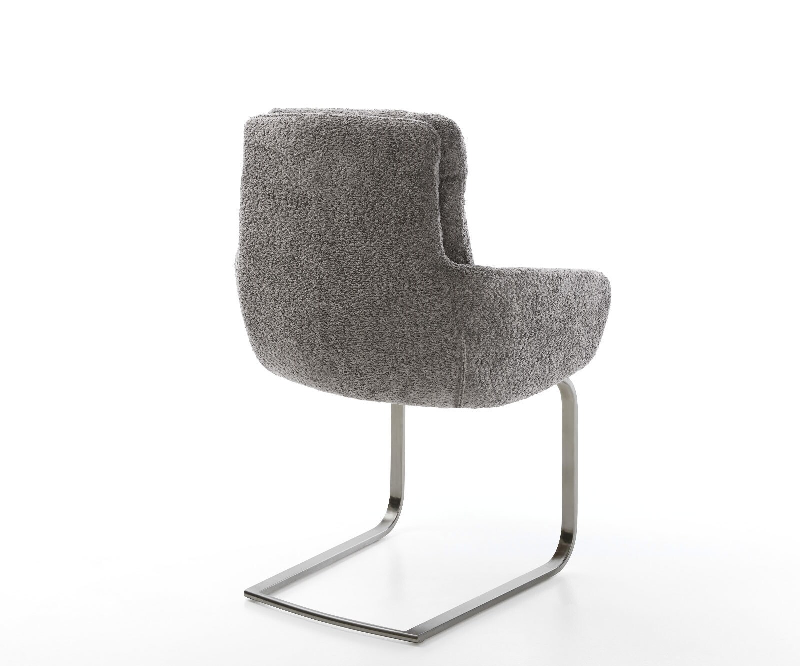 Sledemodel Abelia-Flex met armleuning bouclé grijs sledemodel vlak grafiet 4 Sledemodel Abelia-Flex met armleuning bouclé grijs sledemodel vlak grafiet 4