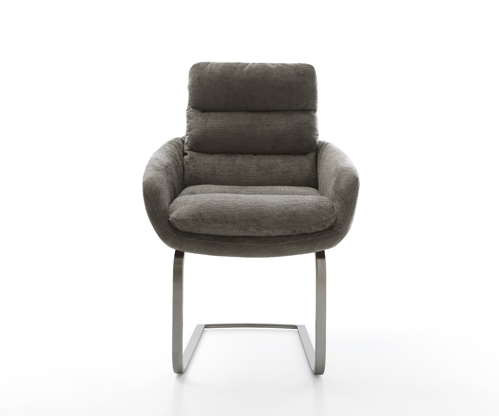 Sledemodel Abelia-Flex met armleuning bouclé zacht mud sledemodel vlak grafiet 2