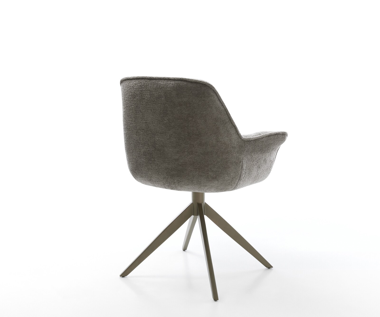Draaistoel Kaira-Flex bouclé zacht mud kruisframe breed afwerking met titanium 360° draaibaar rocker-functie 5