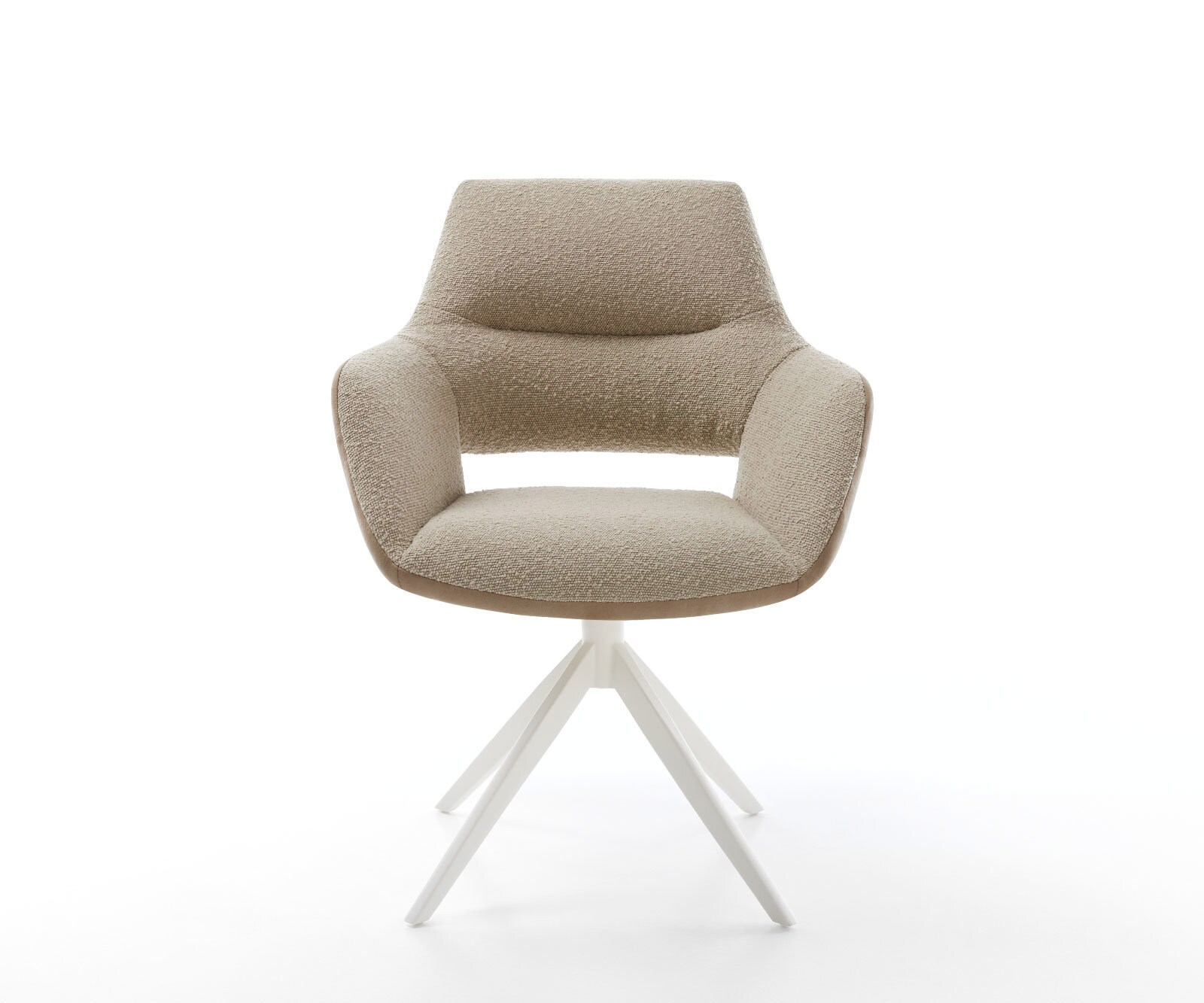 Draaistoel Yago-Flex met armleuning materiaalmix mud kruisframe breed wit 360° draaibaar rocker-functie pocketveer kern 1 Draaistoel Yago-Flex met armleuning materiaalmix mud kruisframe breed wit 360° draaibaar rocker-functie pocketveer kern 1