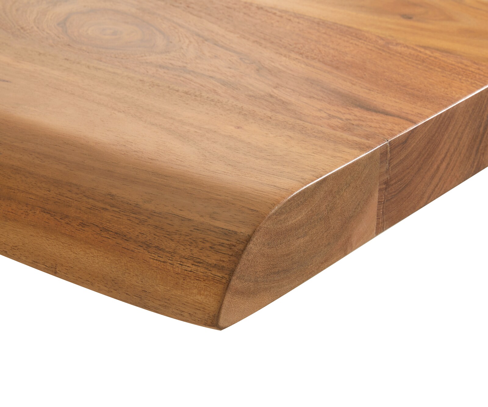 Eettafel Edge 160x90 XL acacia natuur glas Live-Edge 4