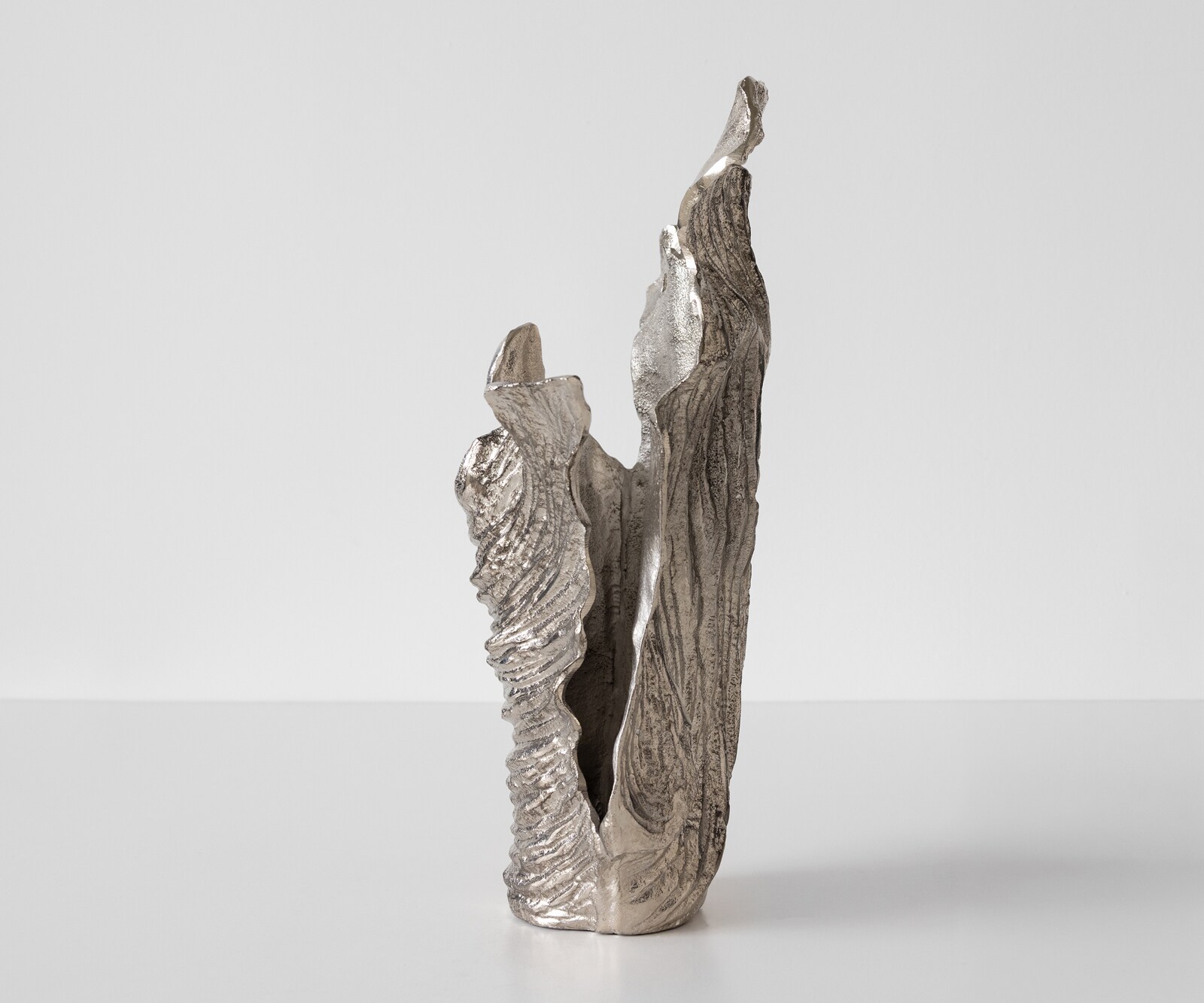 Vaas Corallo B37 x D18 x H48 cm Aluminium Platin Handgemaakt 3