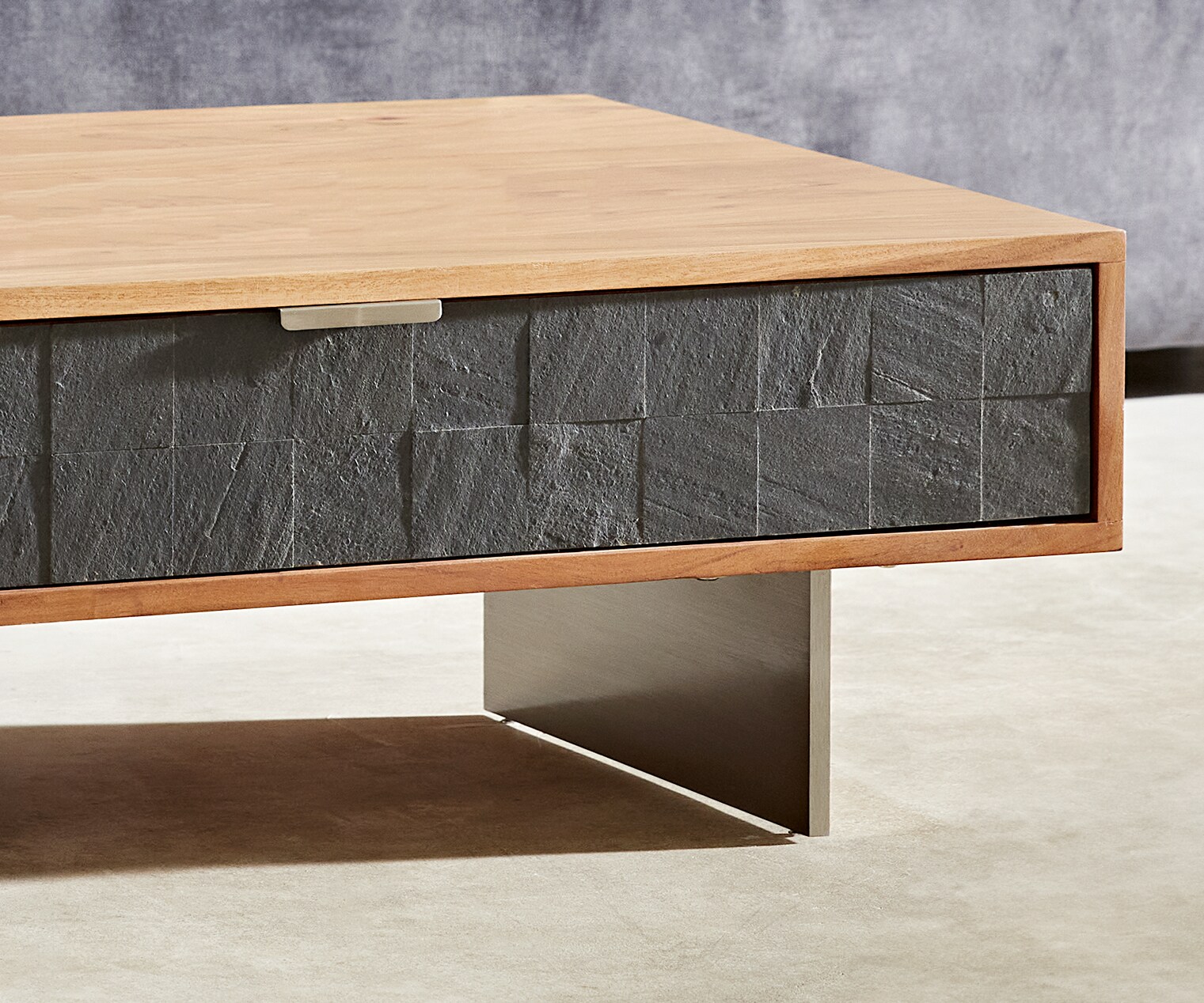 Zwevend onderstel 20 cm geborsteld RVS voor kastmeubelen 60 cm diep (set van 2) 2