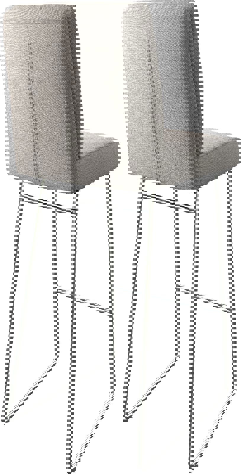 Barstoel Pela-Flex stripes lichtgrijs slipframe roestvrij staal 4 Barstoel Pela-Flex stripes lichtgrijs slipframe roestvrij staal 4