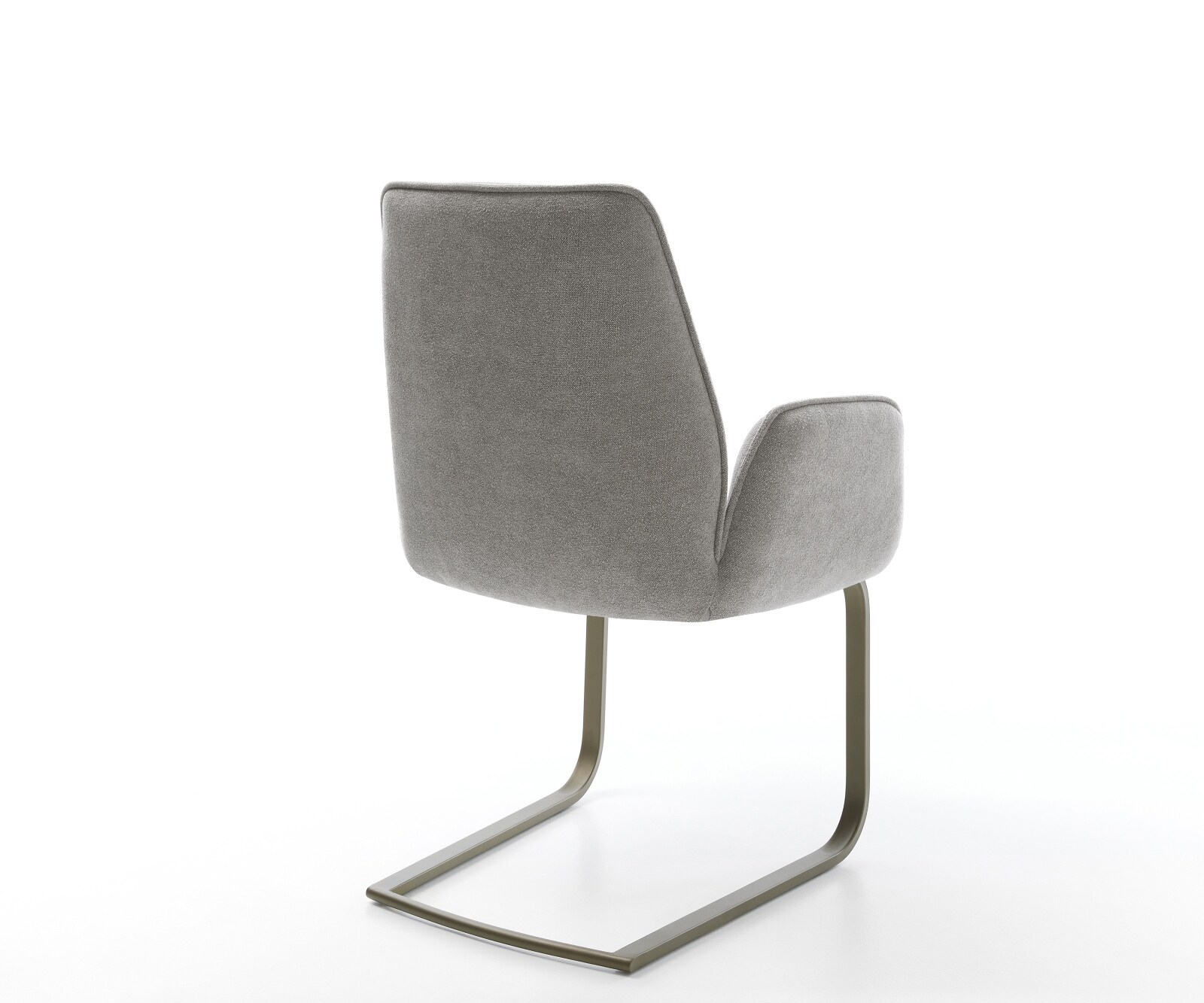 Sledemodel Zoa-Flex zachte stof met structuur grijs sledemodel vlak afwerking met titanium pocketveer kern 5