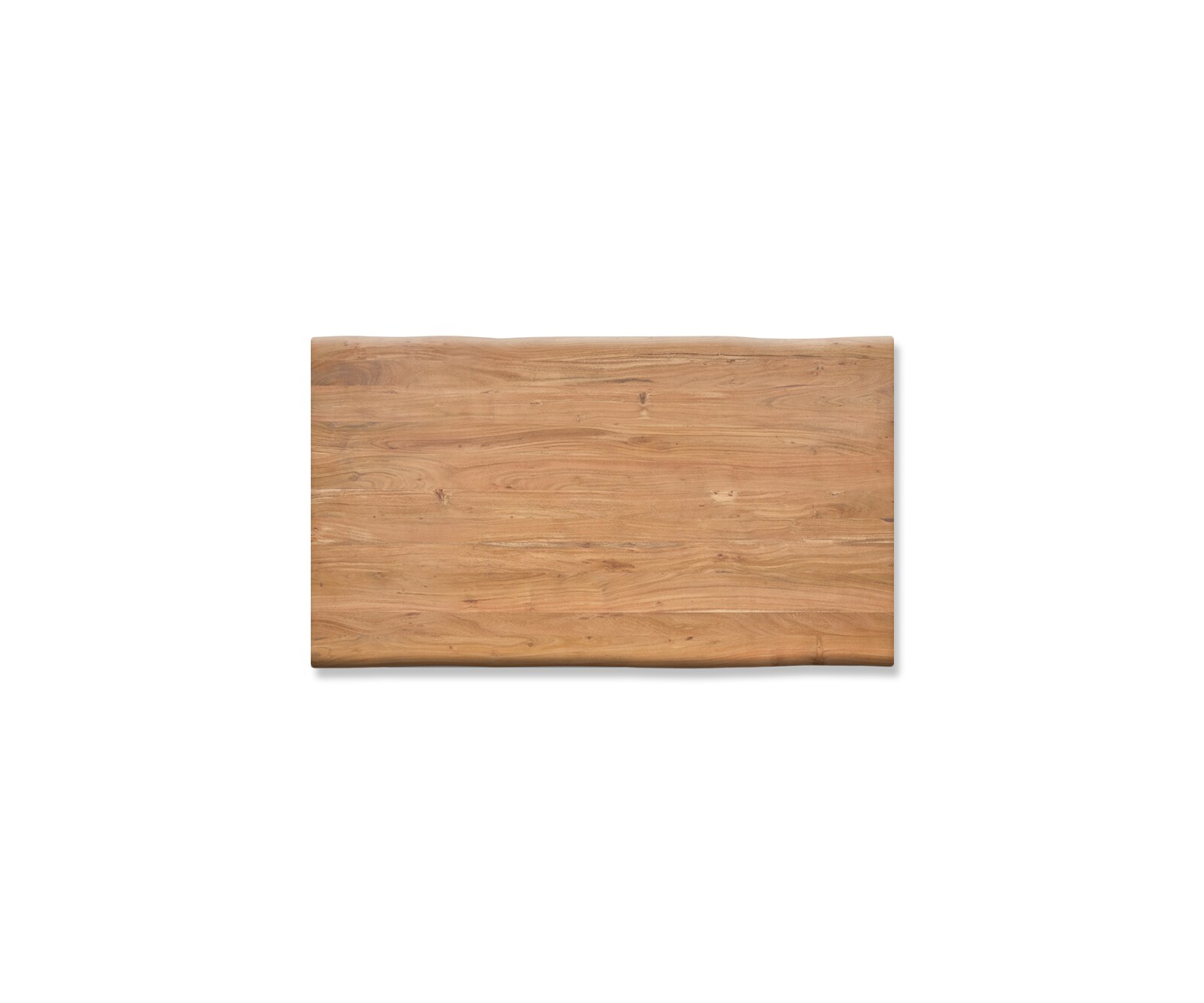 Eettafel Edge 160x90cm acacia natuur roestvrijstaal breed Live-Edge 3