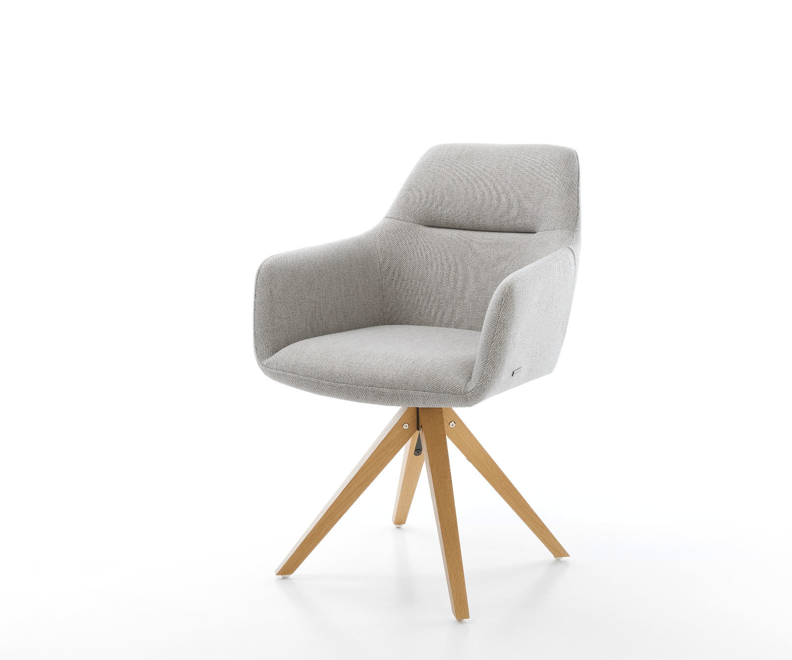 Eetkamerstoel Pejo-Flex stripes lichtgrijs houten frame hoekig natuur pocketveer kern Eetkamerstoel Pejo-Flex stripes lichtgrijs houten frame hoekig natuur pocketveer kern