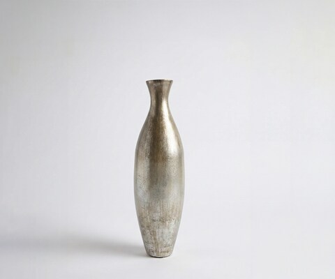 Vaas Nuvia B20 x D20 x H68 cm Glas Platin Aurum Handgemaakt