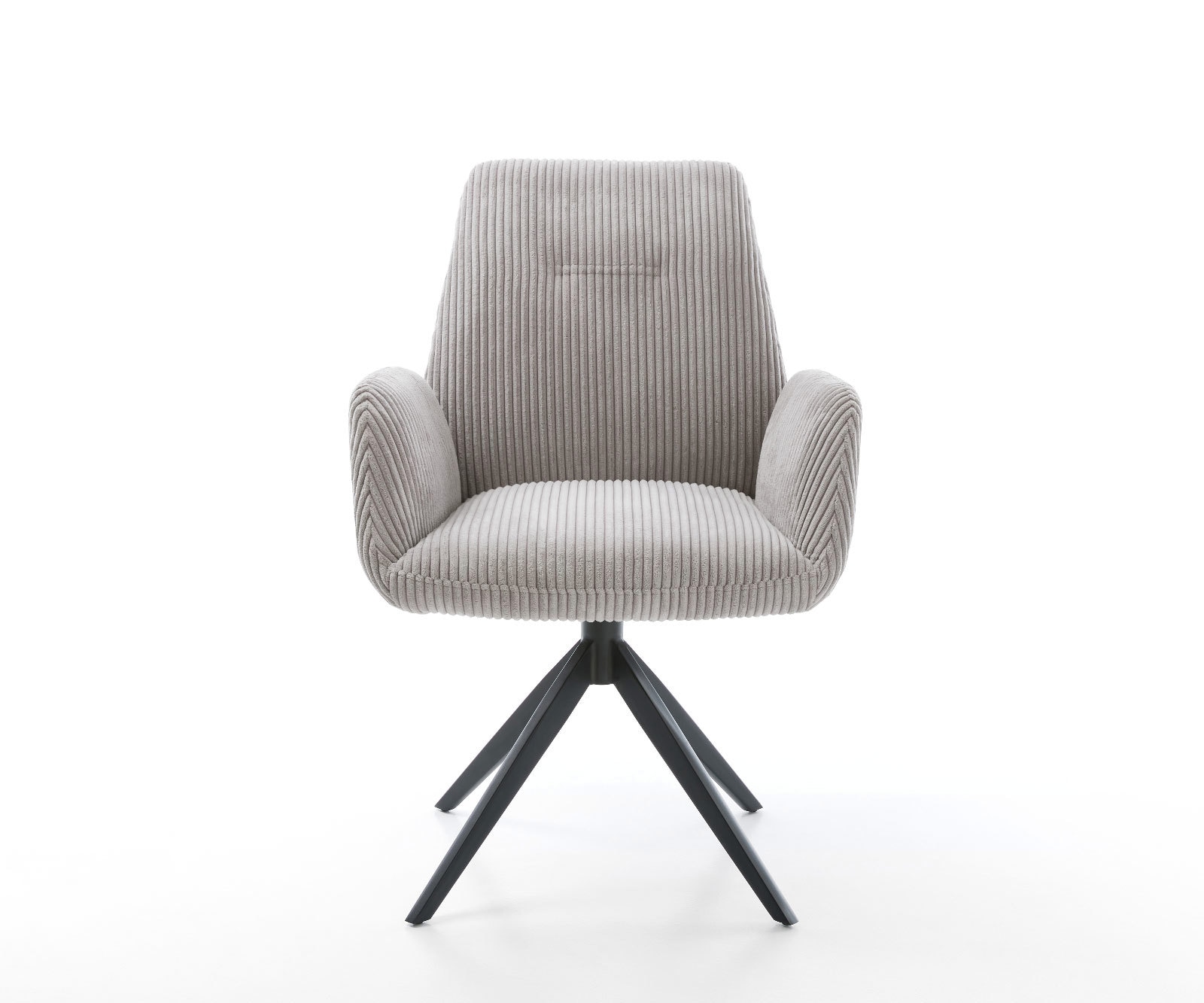 Draaistoel Zoa-Flex koord zilver grijs kruisframe breed zwart 360° draaibaar rocker-functie pocketveer kern 1 Draaistoel Zoa-Flex koord zilver grijs kruisframe breed zwart 360° draaibaar rocker-functie pocketveer kern 1