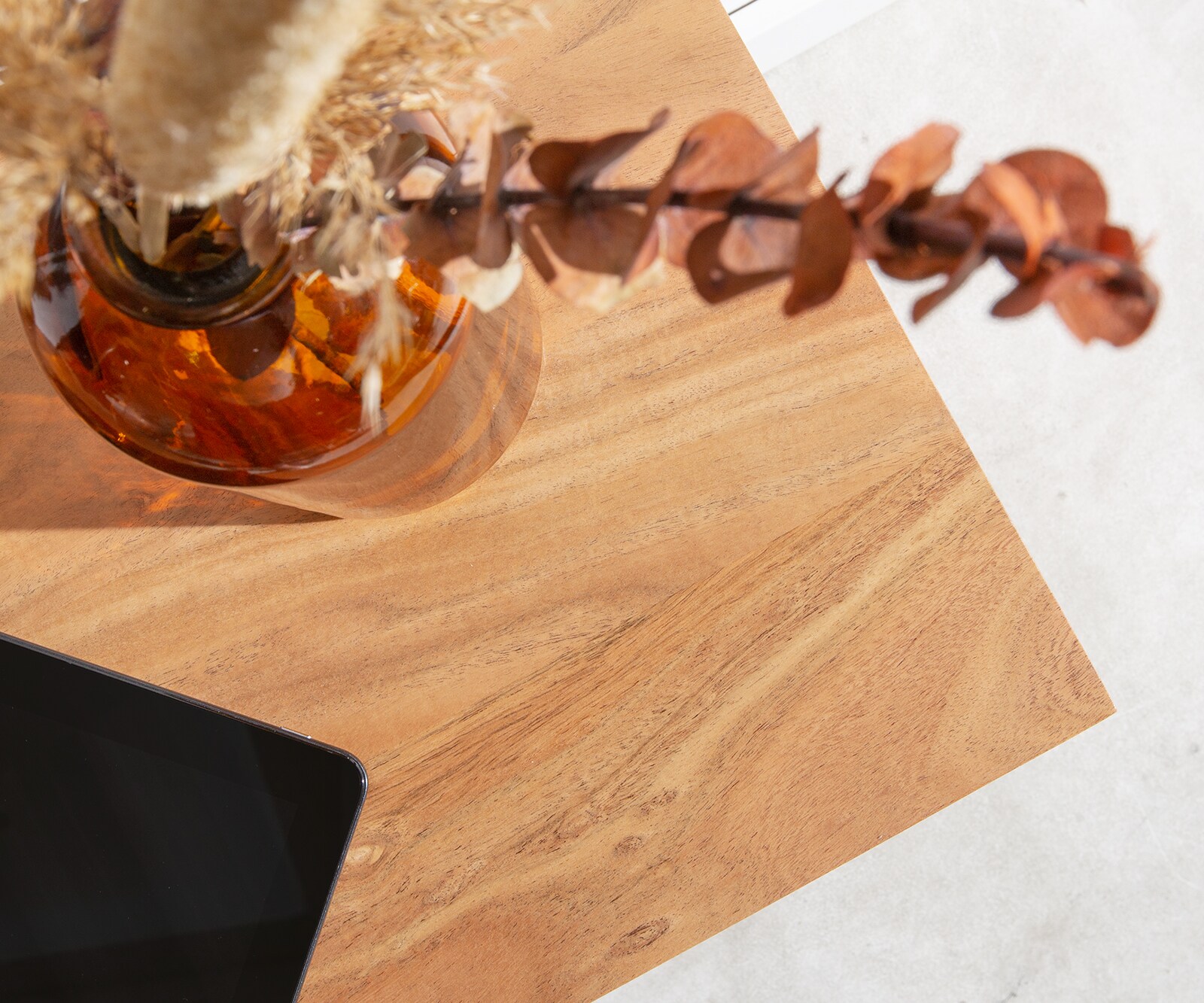 Tv-meubel Stonegrace 240 cm acacia natuur 2 vakken 4 laden steenfineer V-poot 6