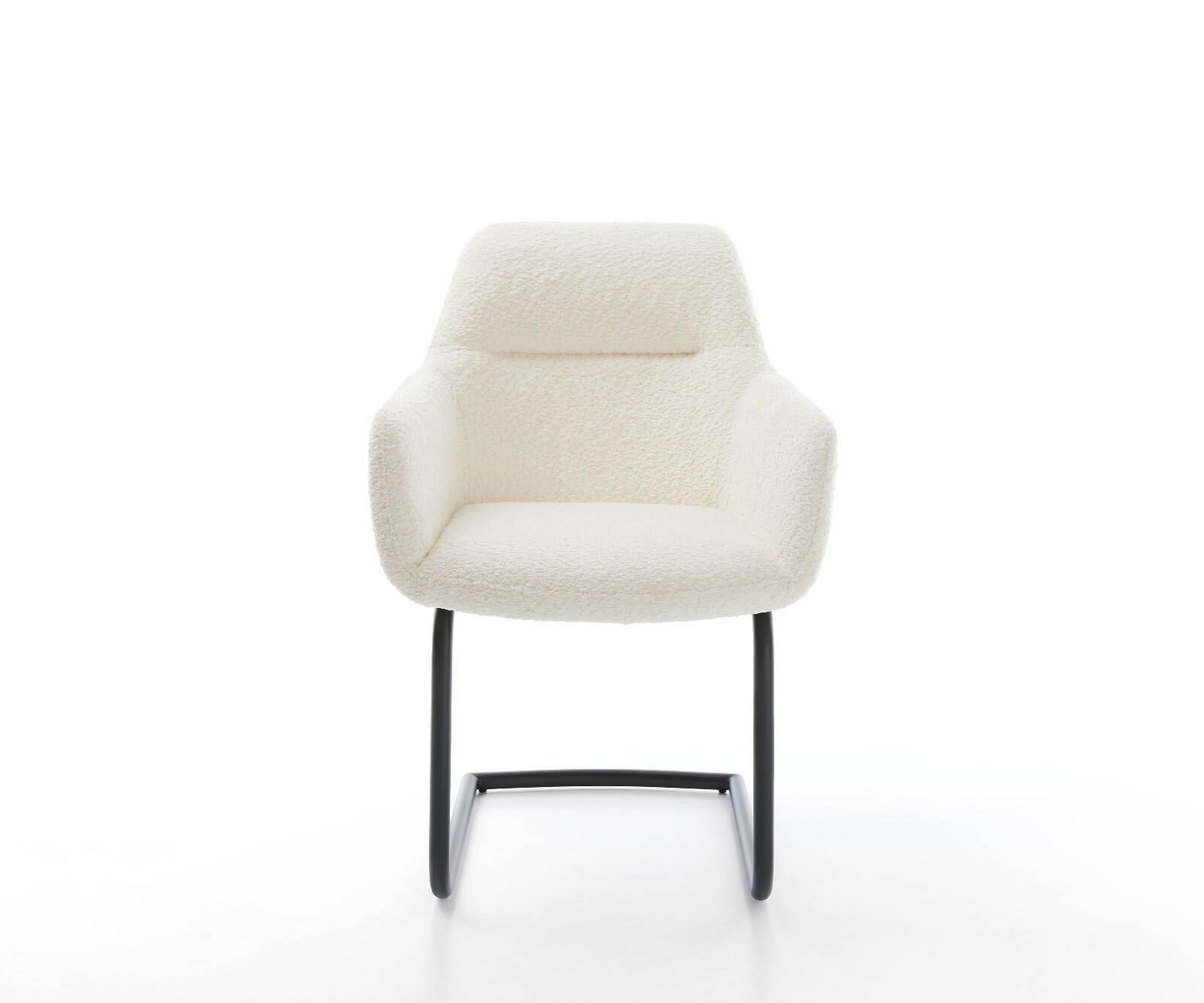 Sledemodel Pejo-Flex bouclé wit sledemodel rond zwart pocketveer kern 2