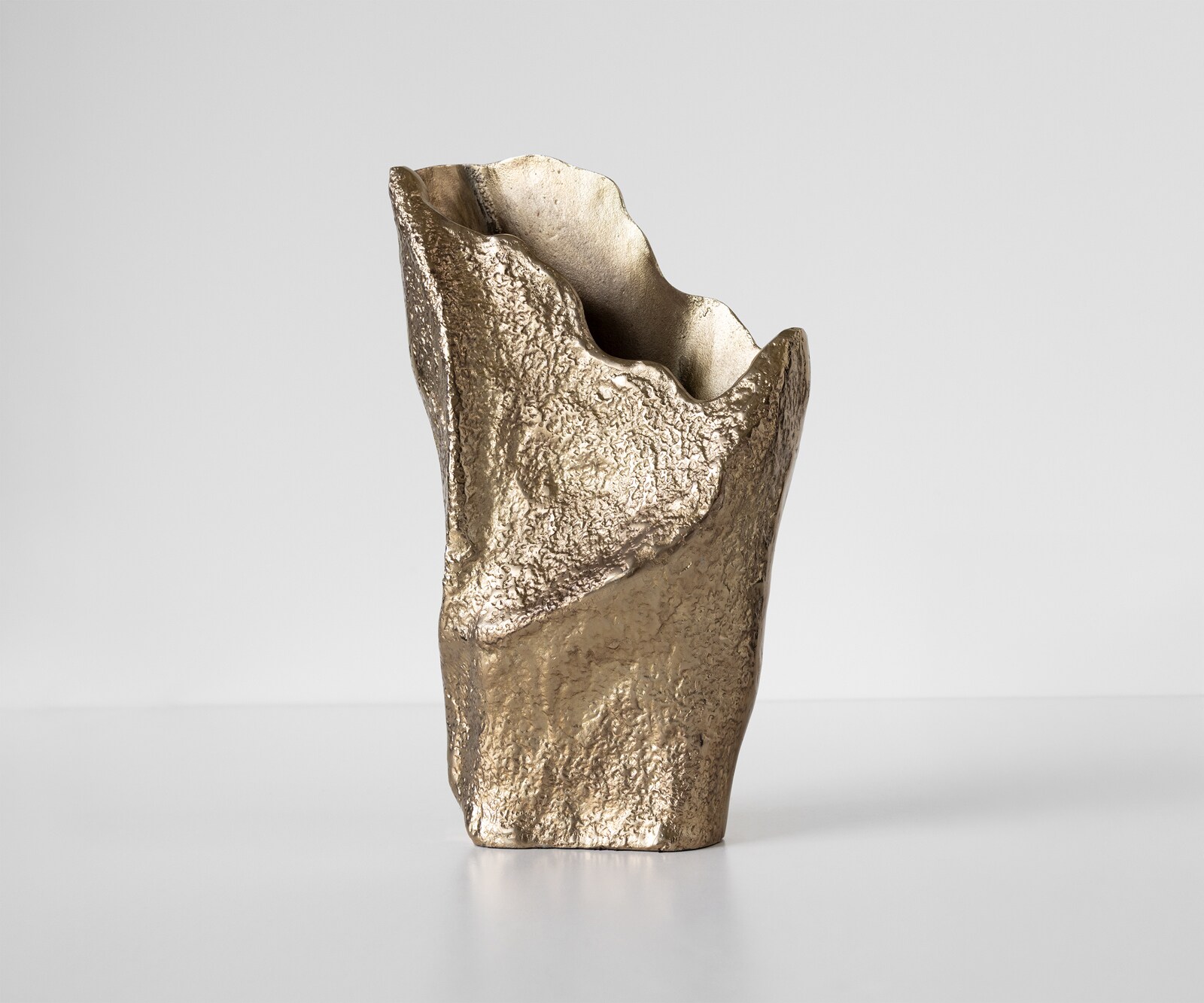 Vaas Cavira B29 x D16 x H48 cm Aluminium Champagner Handgemaakt