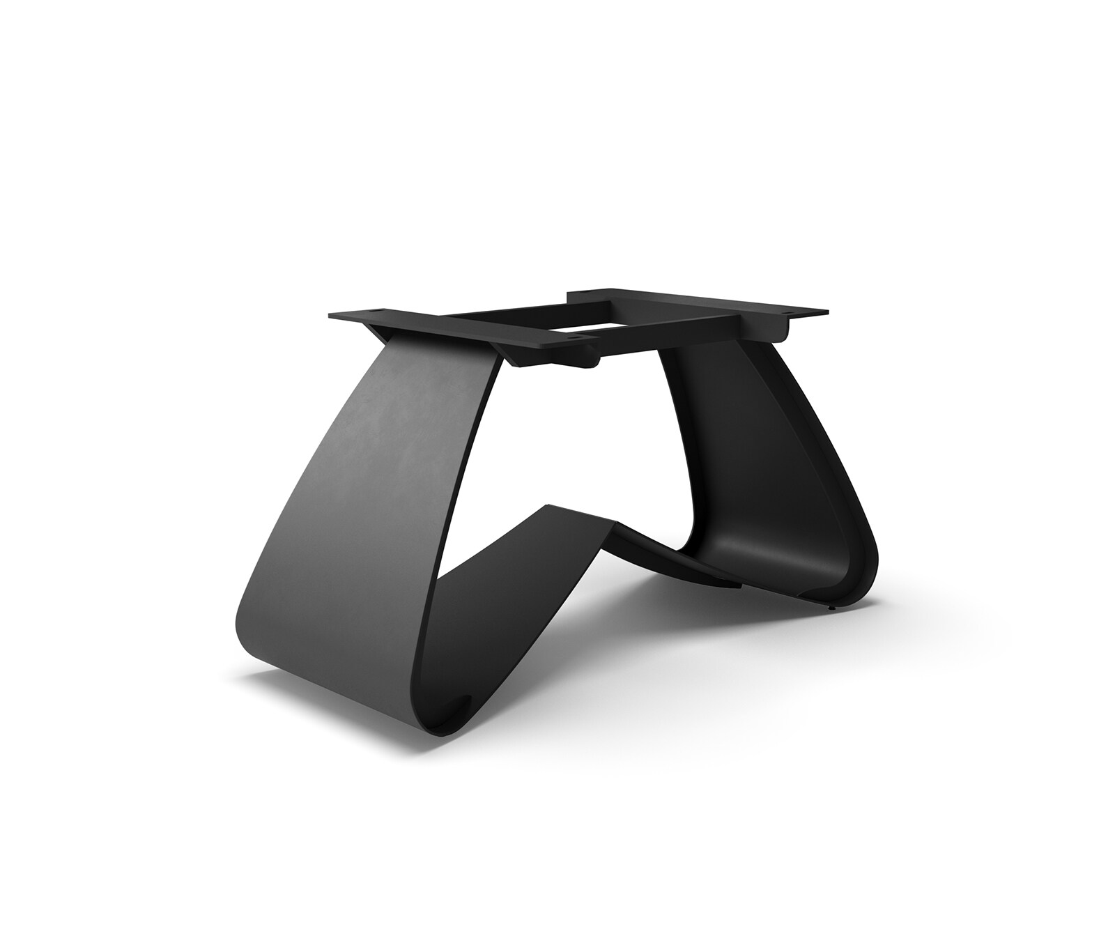 W-frame metaal zwart voor verlengbare tafels van 180-300 cm