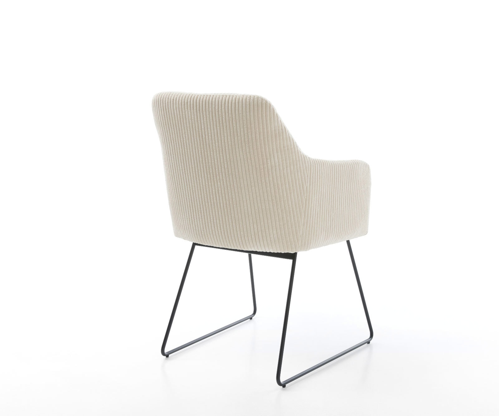 Eetkamerstoel Greg-Flex koord beige slipframe zwart pocketveer kern 5