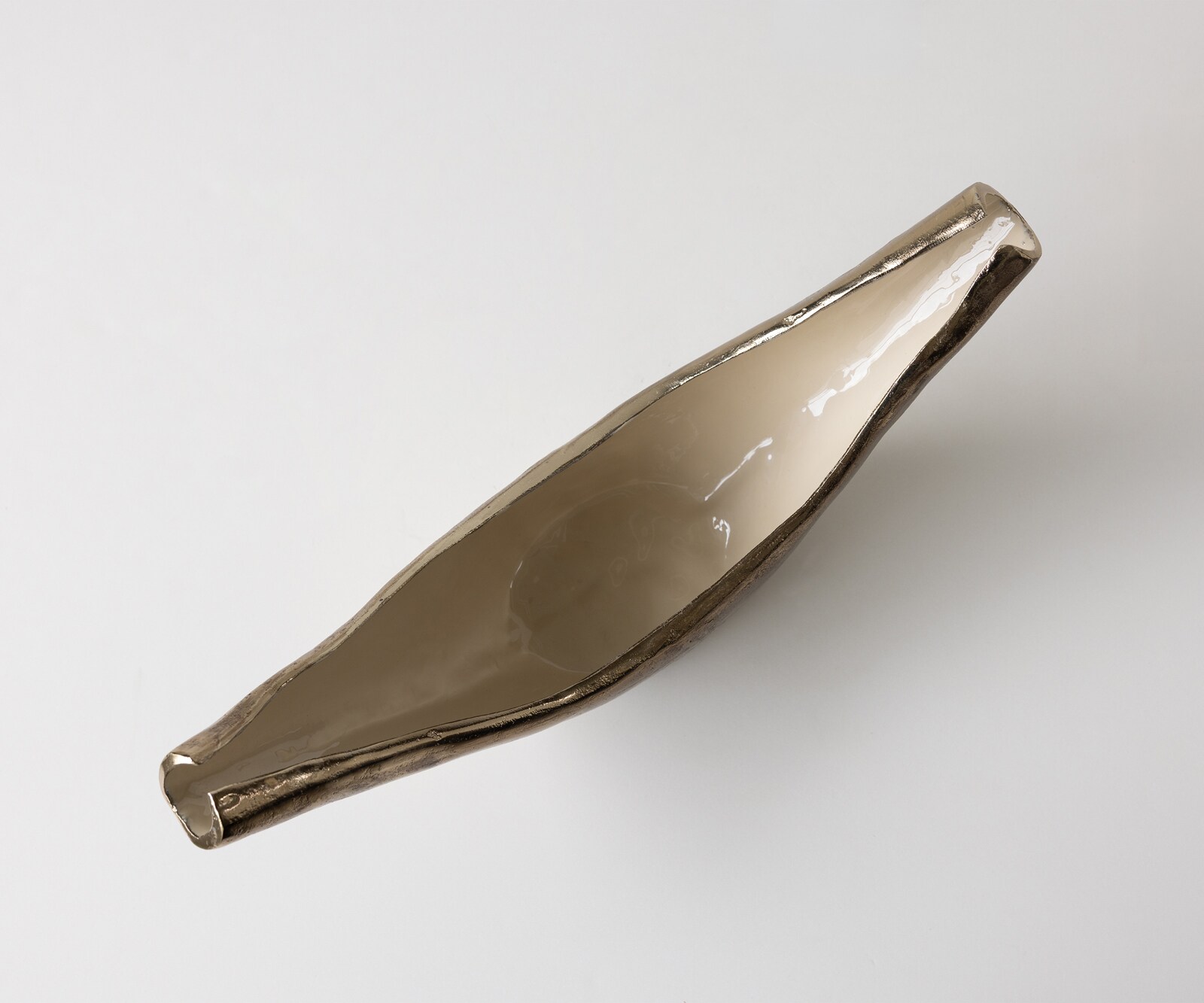 Sculptuur Navira B51 x D13 x H20 cm Aluminium Champagner Ivory Handgemaakt 3