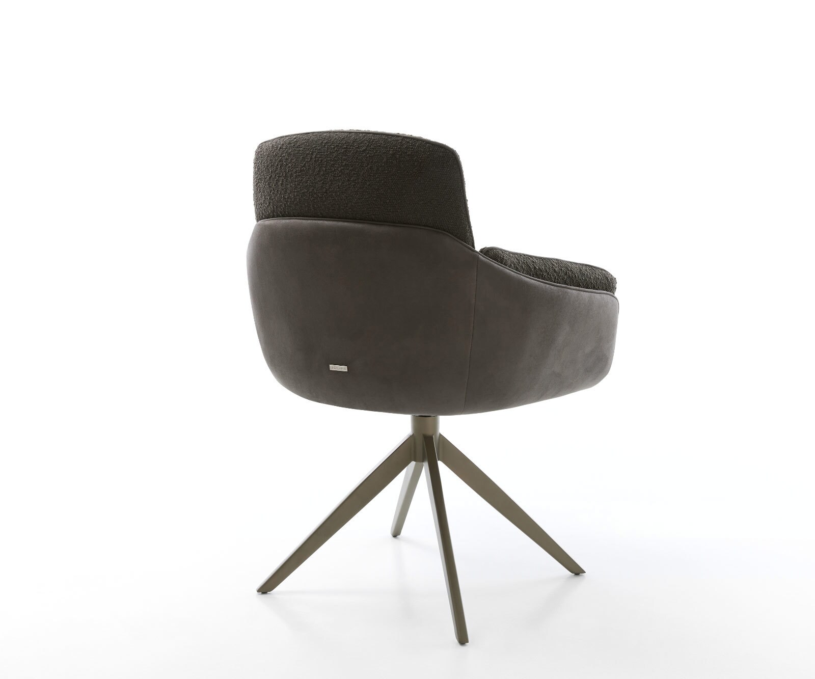 Draaistoel Luan-Flex met armleuning materiaalmix zwart kruisframe breed afwerking met titanium 360° draaibaar rocker-functie 4 Draaistoel Luan-Flex met armleuning materiaalmix zwart kruisframe breed afwerking met titanium 360° draaibaar rocker-functie 4