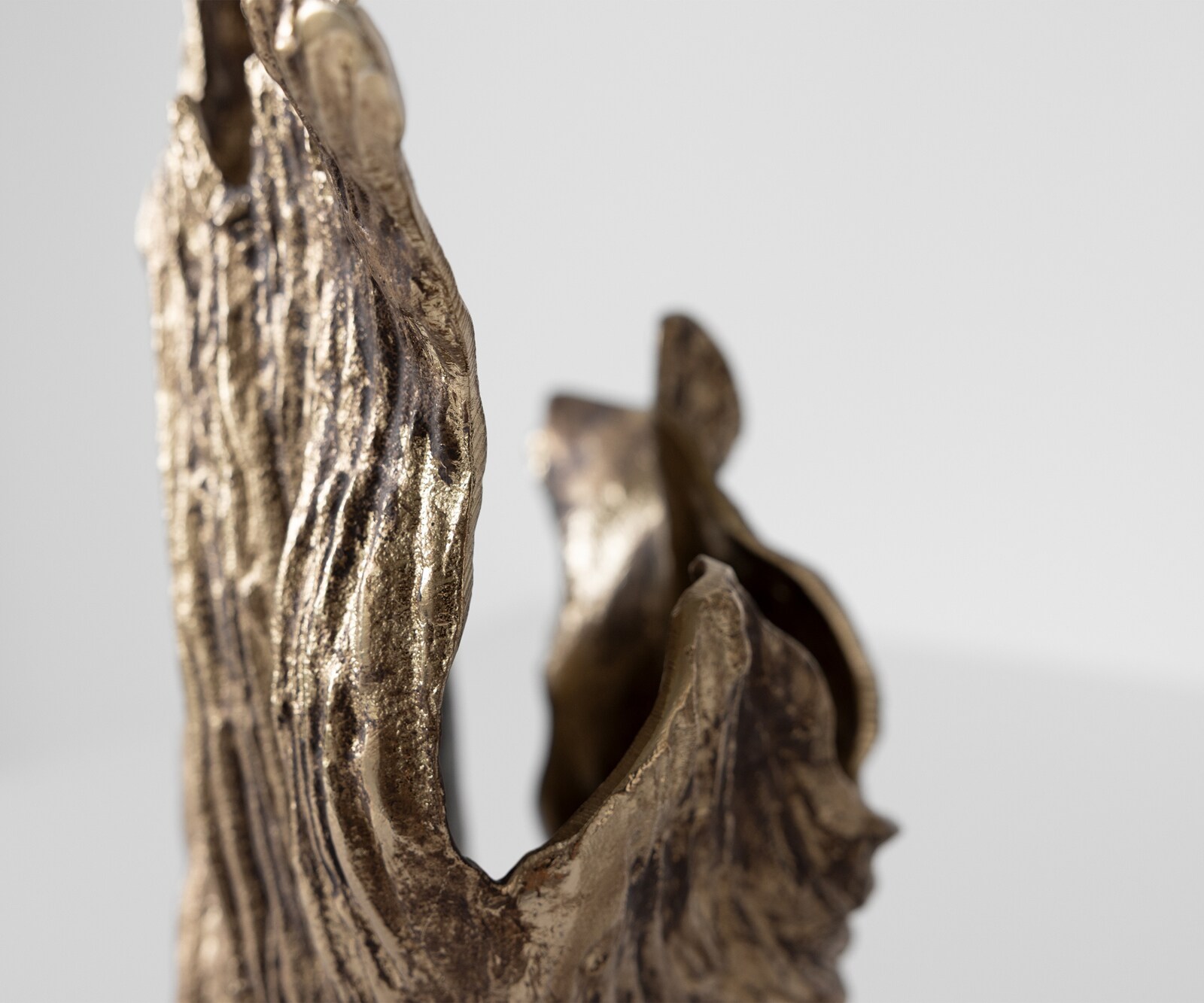 Vaas Corallo B37 x D18 x H48 cm Aluminium Oro Antico Handgemaakt 6