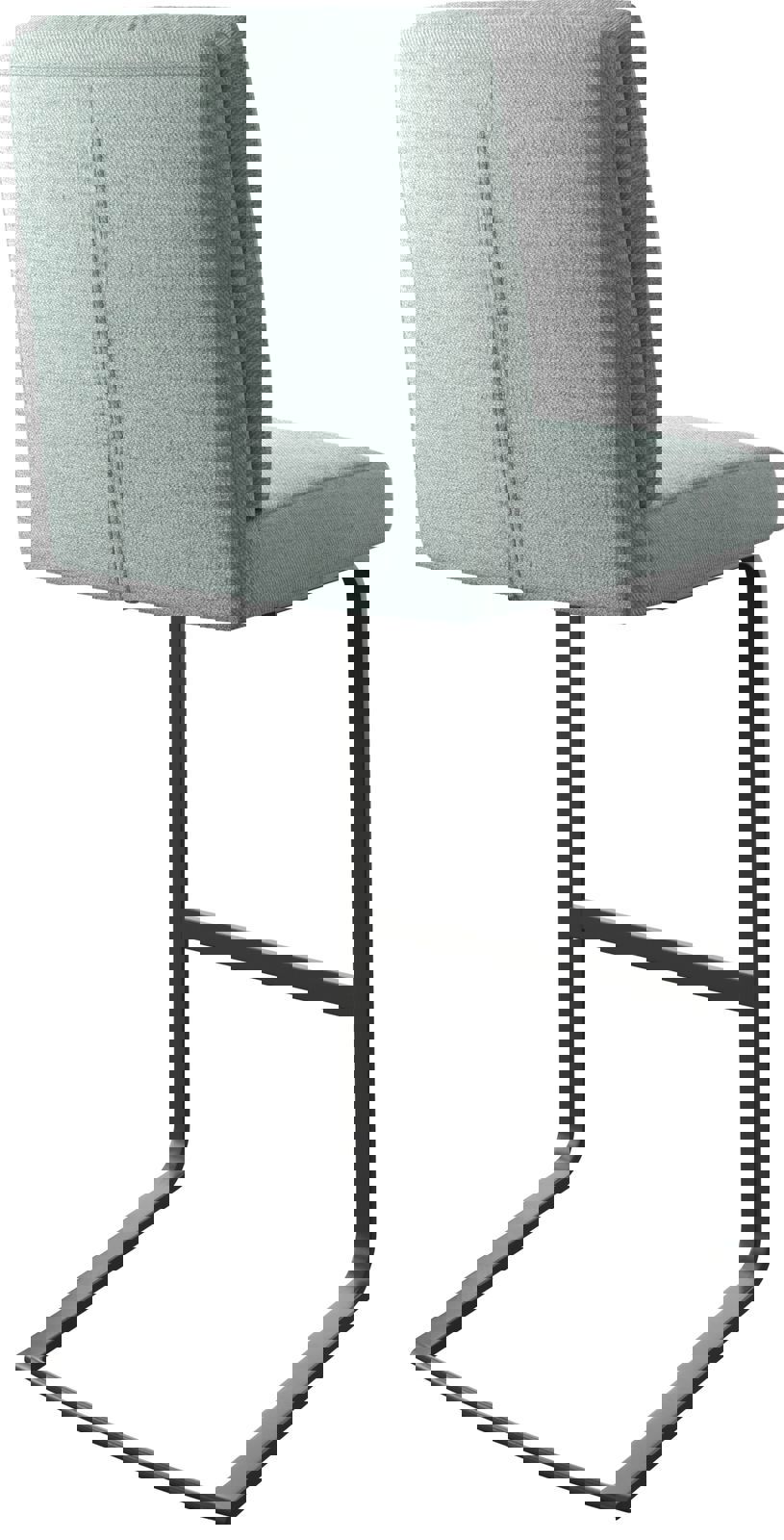 Barstoel Pela-Flex stripes mint sledestoel vlak metaal 4 Barstoel Pela-Flex stripes mint sledestoel vlak metaal 4