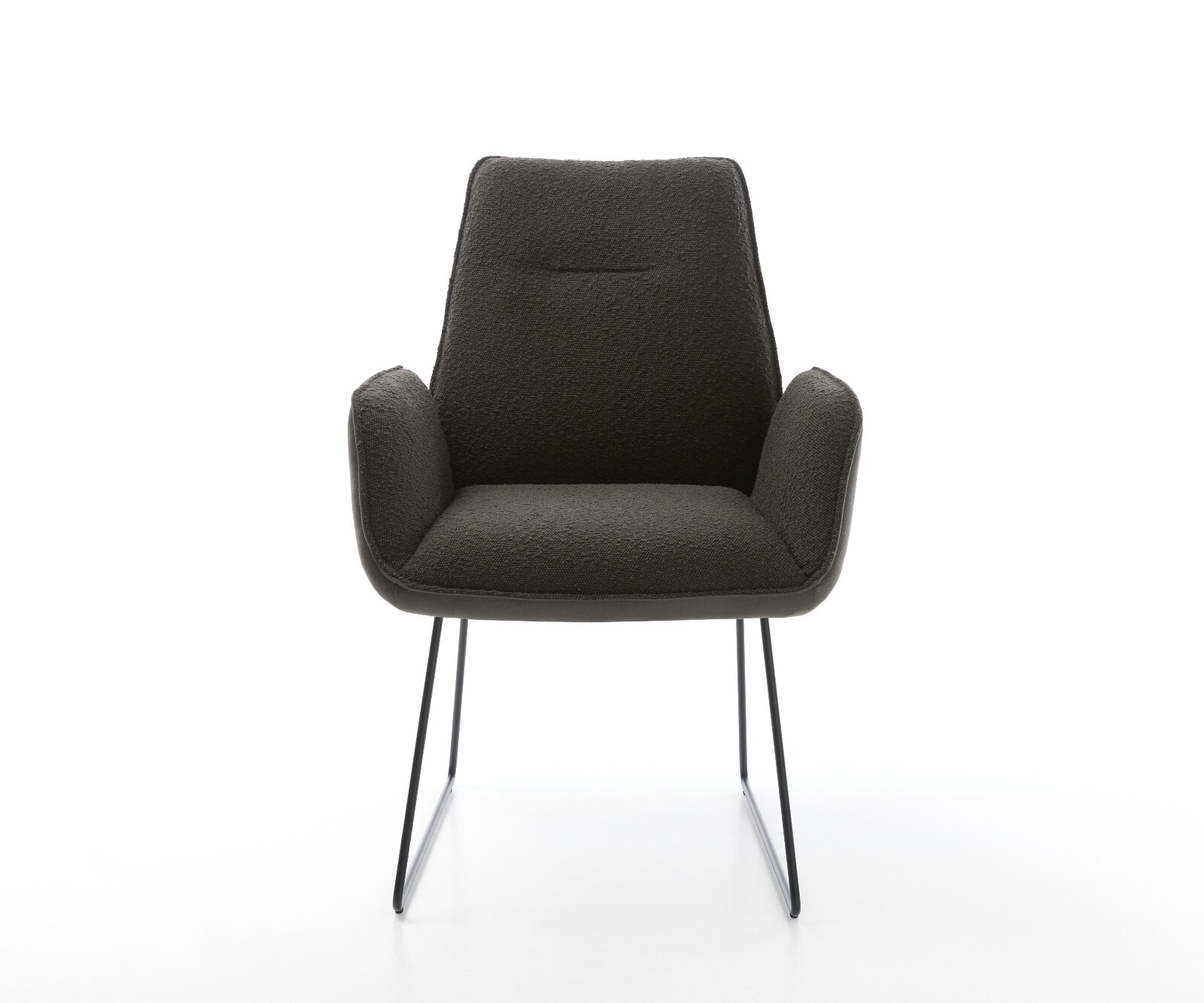 Eetkamerstoel Zoa-Flex materiaalmix zwart slipframe zwart pocketveer kern 2