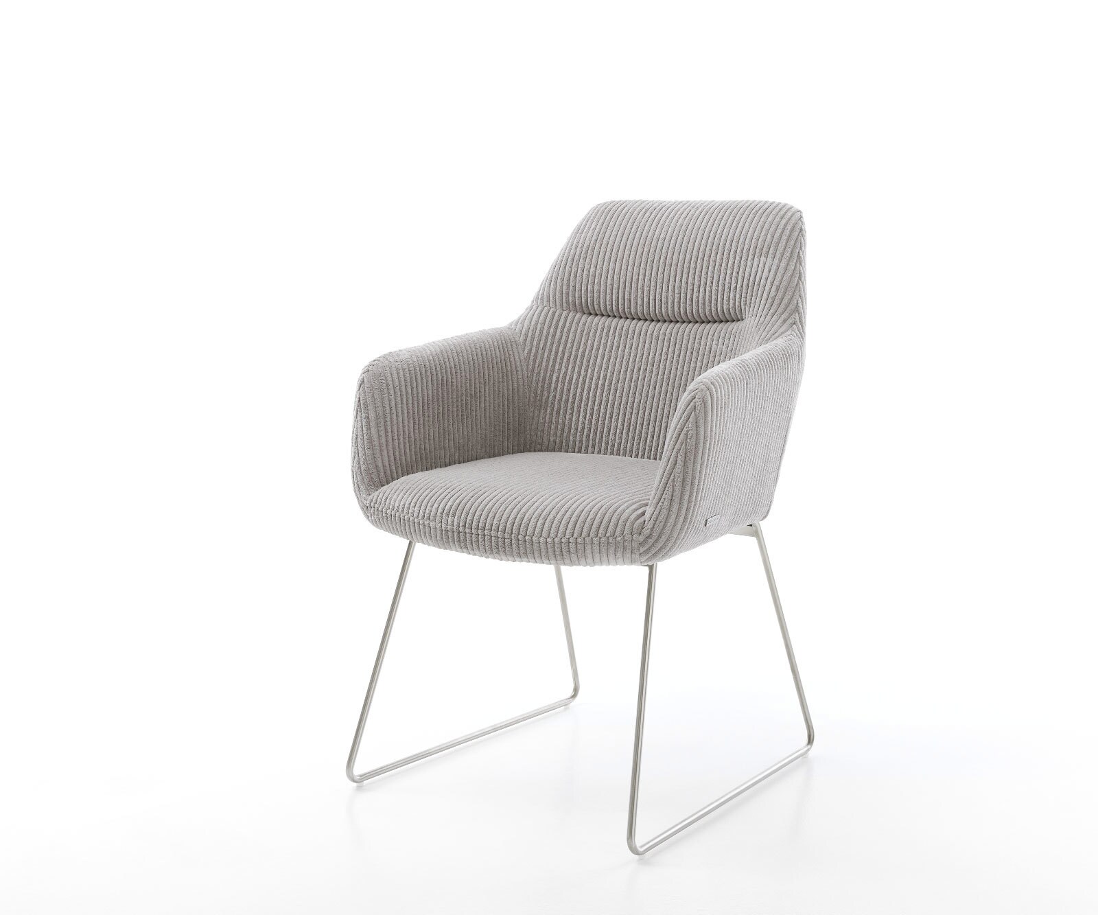 Eetkamerstoel Pejo-Flex koord zilver grijs slipframe roestvrij staal pocketveer kern 1