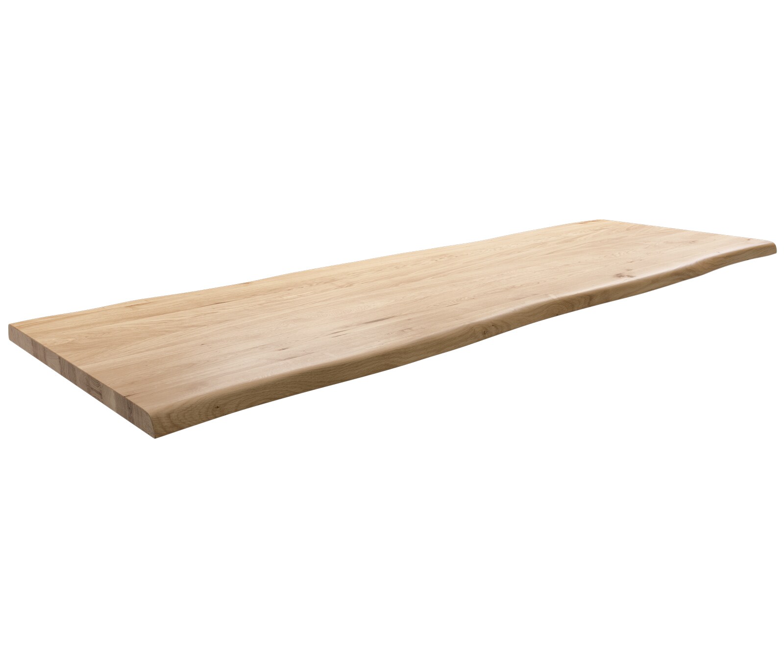 Eettafelblad Edge 300x100x2,5+2,5 eiken natuur gelakt Live-Edge 1