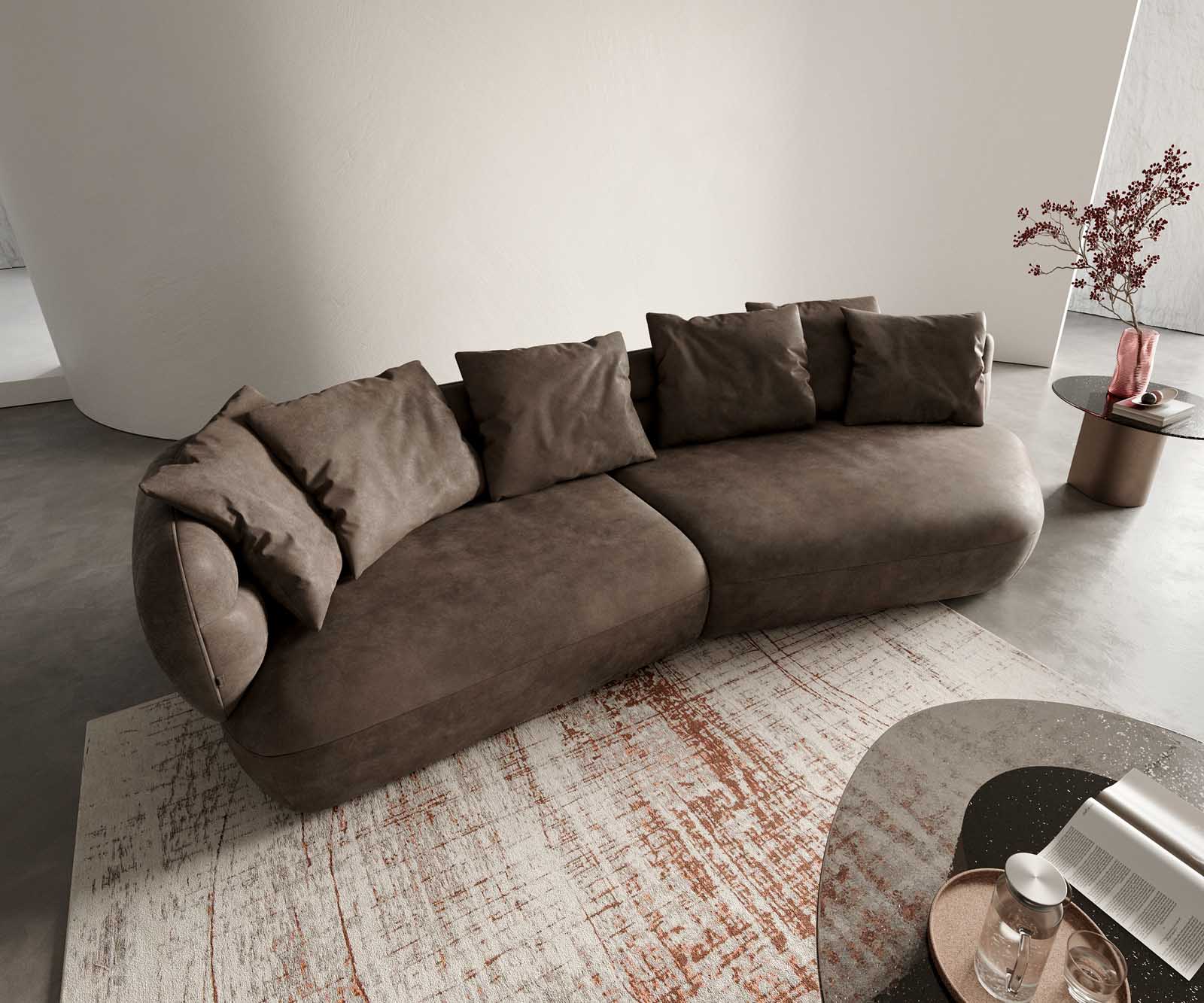 Sofa Roya 320x140 cm microvezel taupe vintage 2 Sofa Roya 320x140 cm microvezel taupe vintage 2