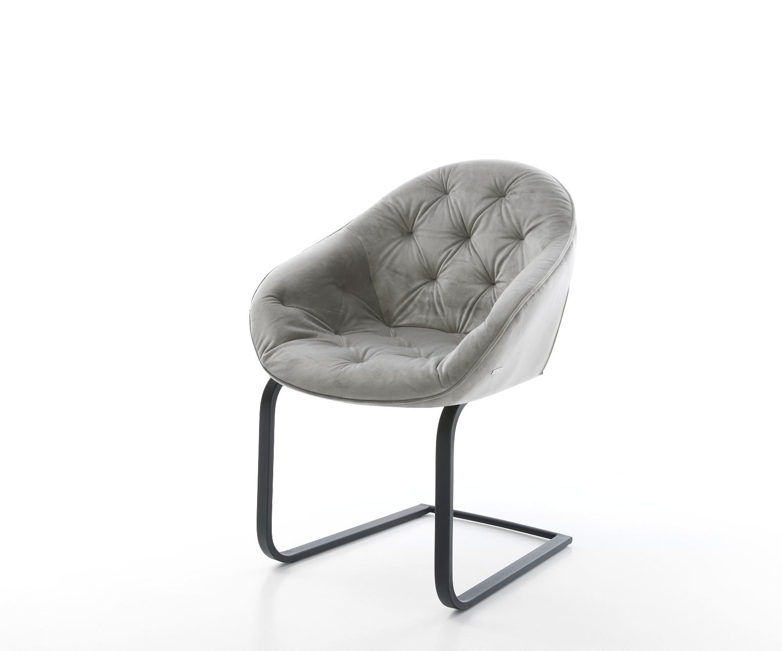 Sledemodel Gaio-Flex fluweel grijs sledemodel vlak zwart Sledemodel Gaio-Flex fluweel grijs sledemodel vlak zwart