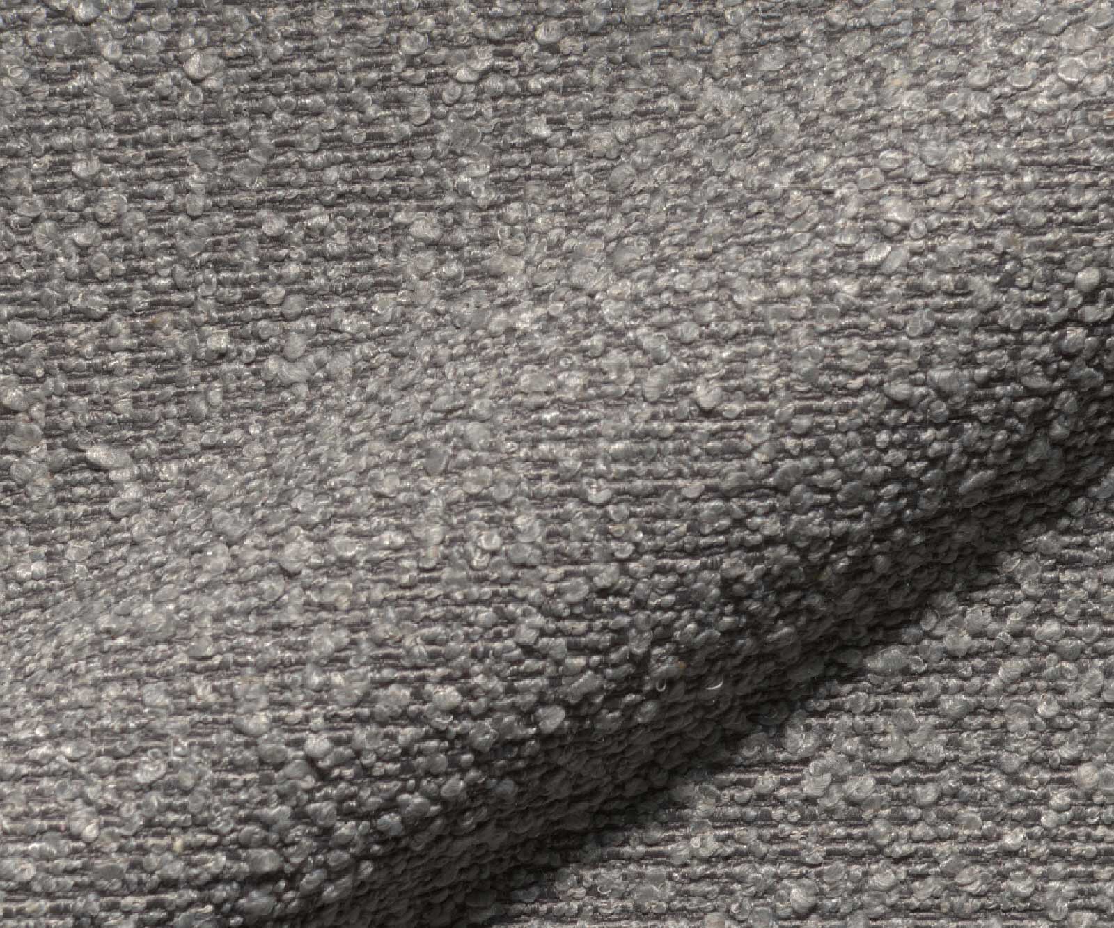 Sledemodel Nube-Flex met armleuning bouclé zilver grijs sledemodel vlak grafiet pocketveer kern 3