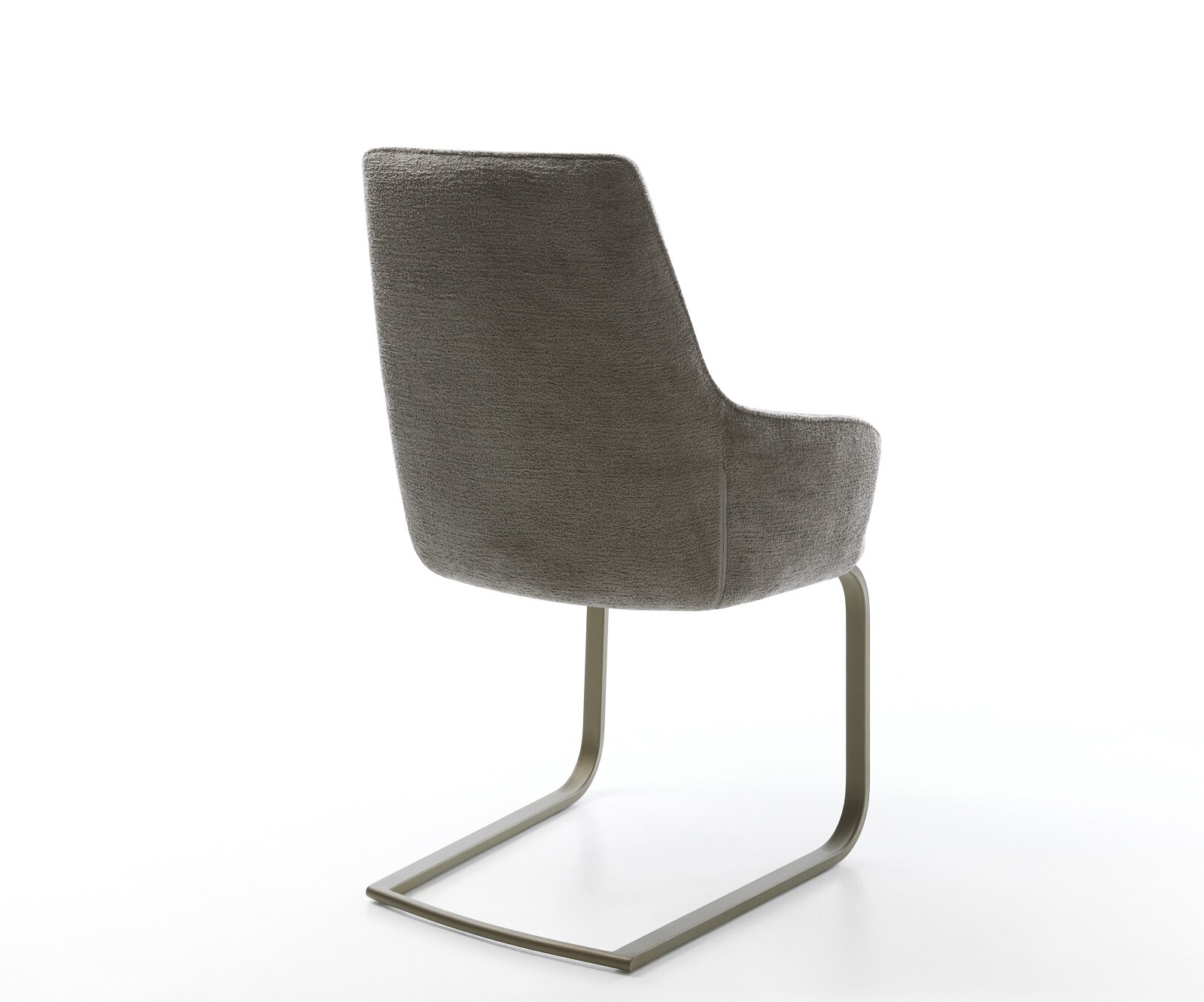 Sledemodel Zelia-Flex met armleuning bouclé zacht mud sledemodel vlak zwart pocketveer kern 5